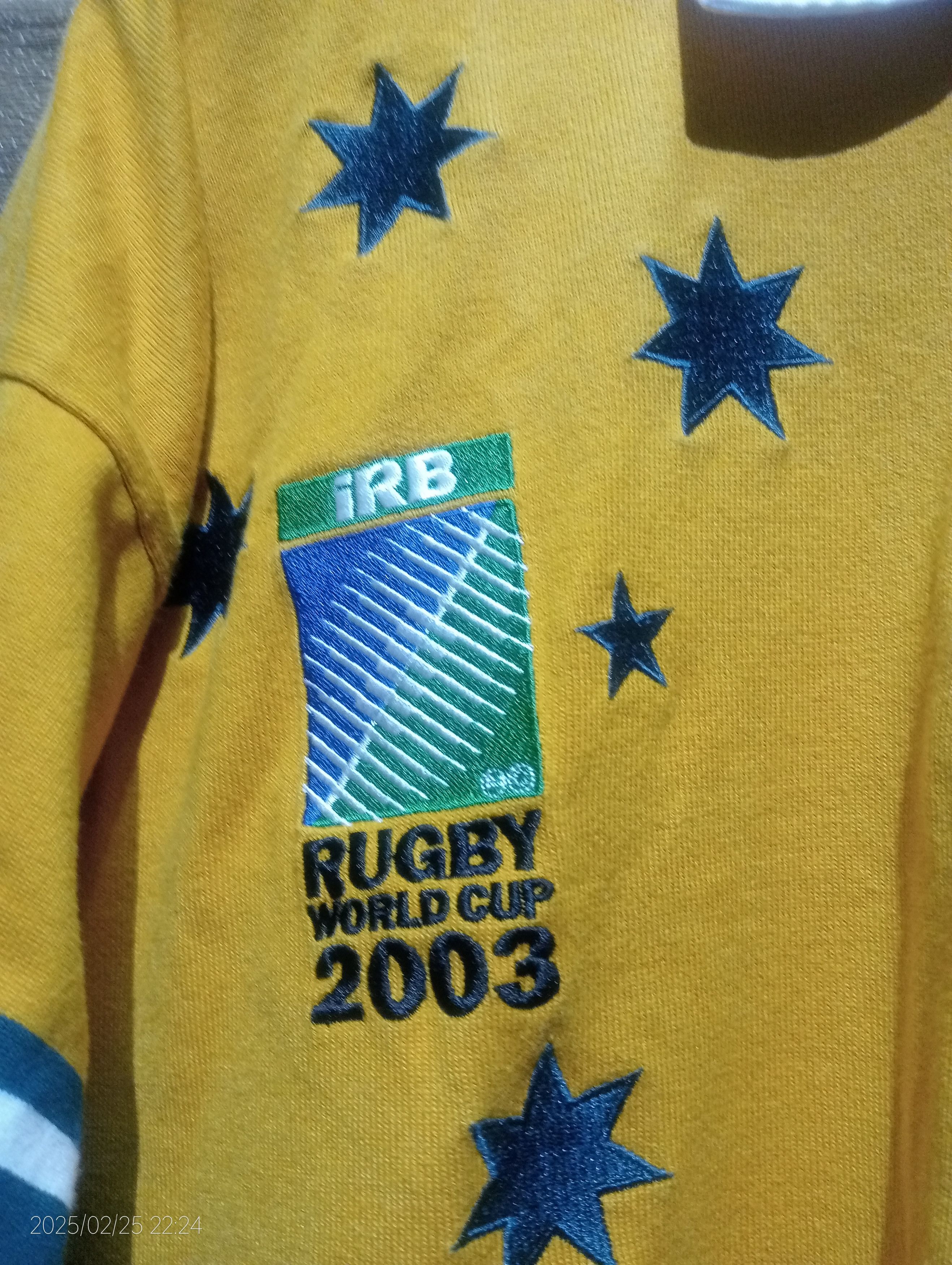 Canterbury of New Zealand Vintage CoNZ IRB Australia Polo Rugby World Cup 2003 Jersey Size US L / EU 52-54 / 3 - 3 Thumbnail