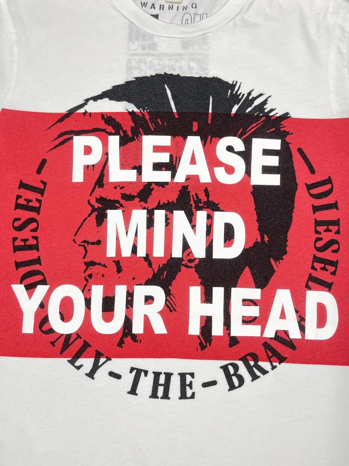 Diesel Mens Diesel T Shirt White Big Logo Punk More Kaos Size S Size US S / EU 44-46 / 1 - 4 Thumbnail