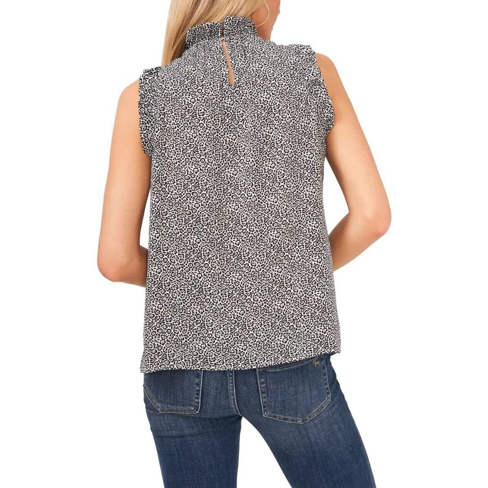 Vince Camuto Vince Camuto Cheetah Print Mock-Neck Sleeveless Top Size S Size S / US 4 / IT 40 - 2 Thumbnail