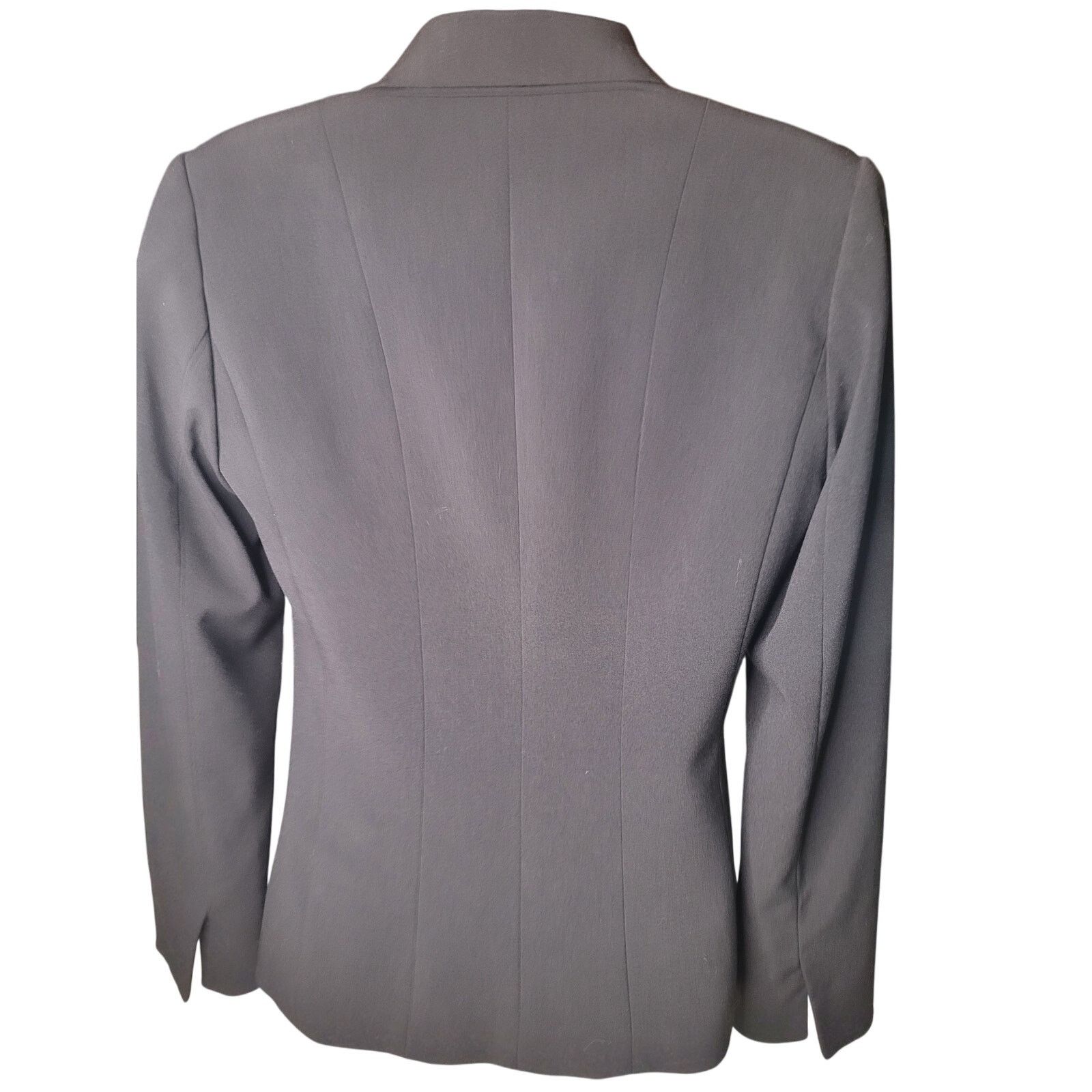 Elie Tahari Tahari Black Fitted Blazer 3 Button Lined Sz 6 Size M / US 6-8 / IT 42-44 - 3 Thumbnail