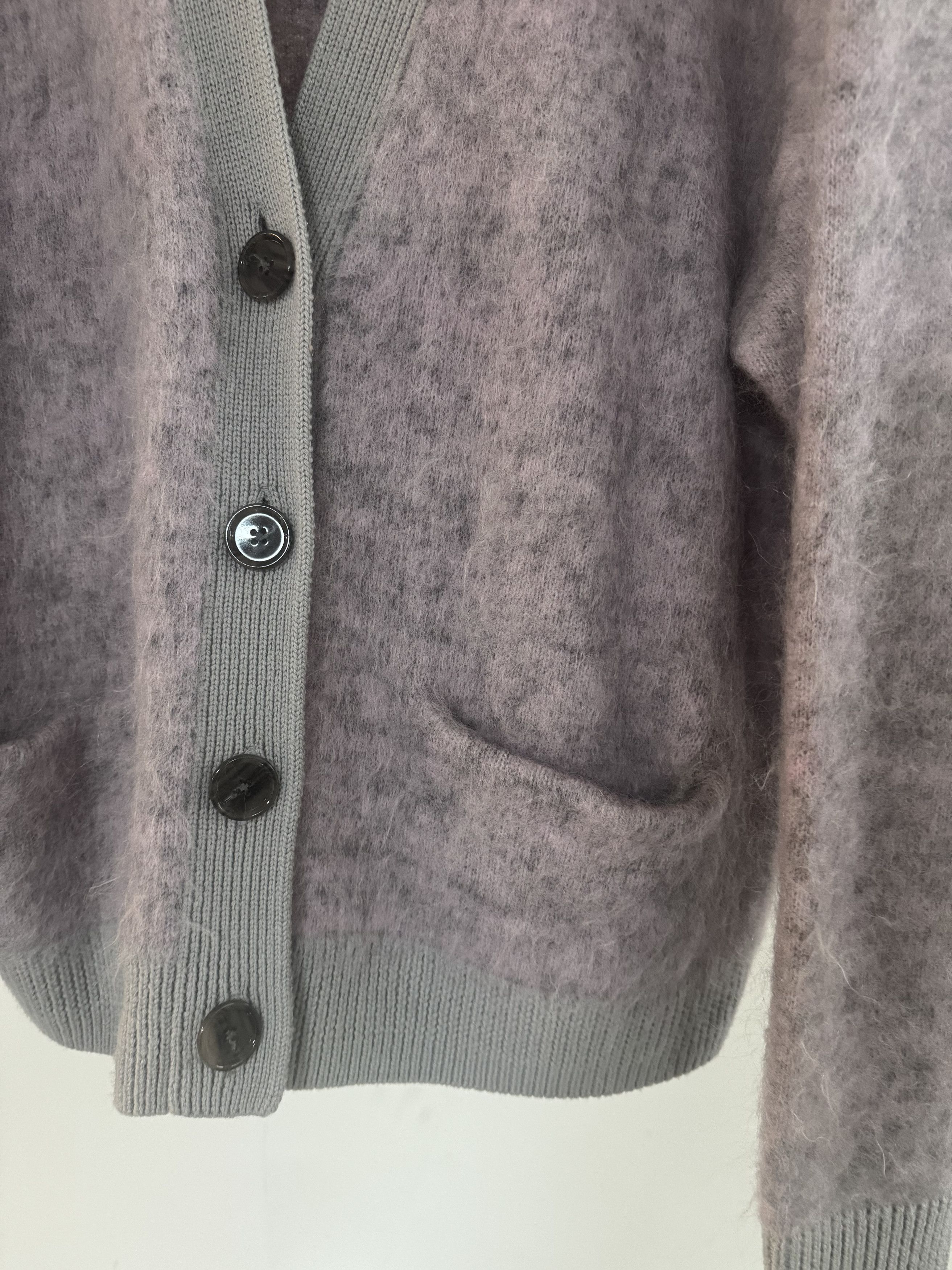 Acne Studios Acne Purple Mohair Cardigan Size US M / EU 48-50 / 2 - 2 Thumbnail