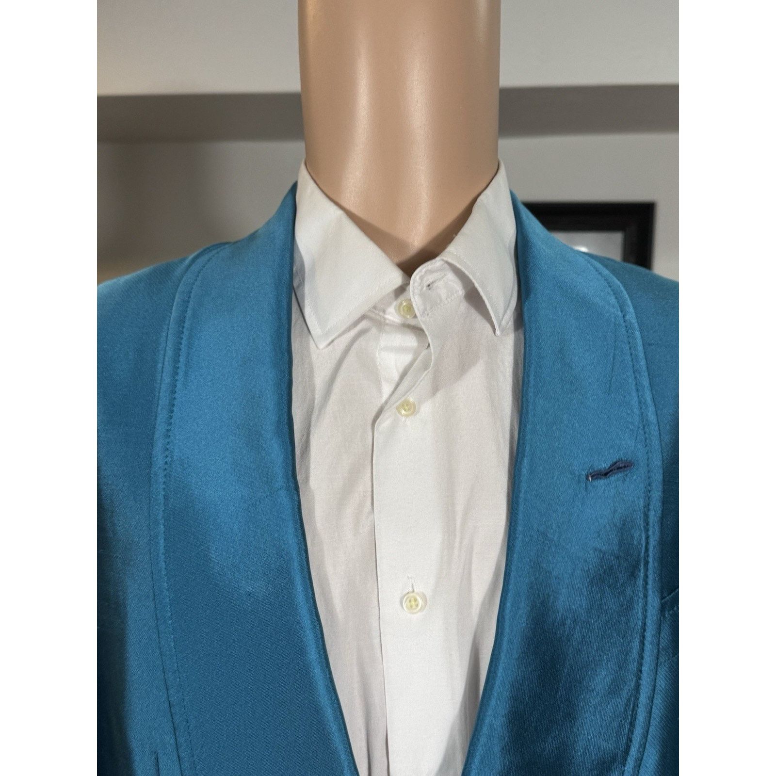 Tom Ford Tom Ford Turqouise Tuxedo Dinner Jacket 48R 38R 32x32 Pants Size 38R - 4 Thumbnail
