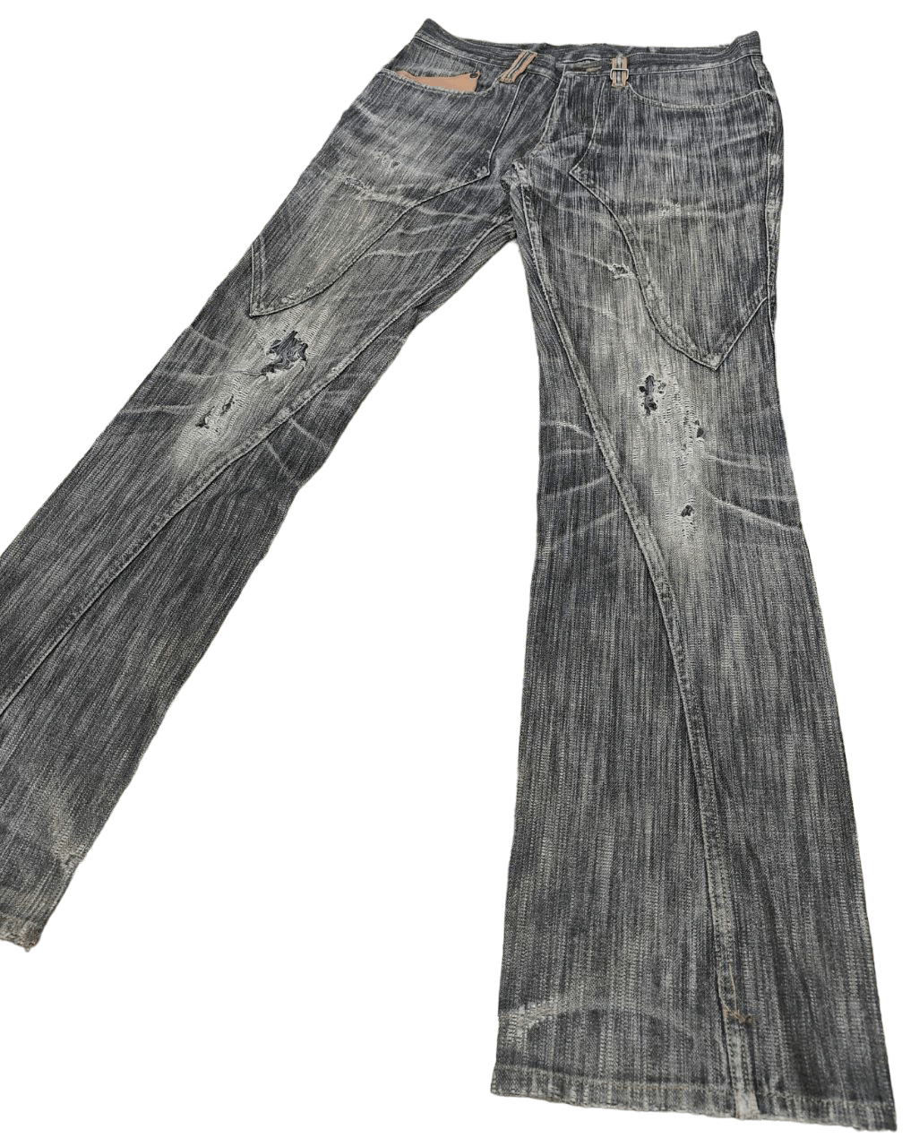 image of Beauty Beast x Distressed Denim Nicole Club Distressed Denim in Grey, Men's (Size 31)