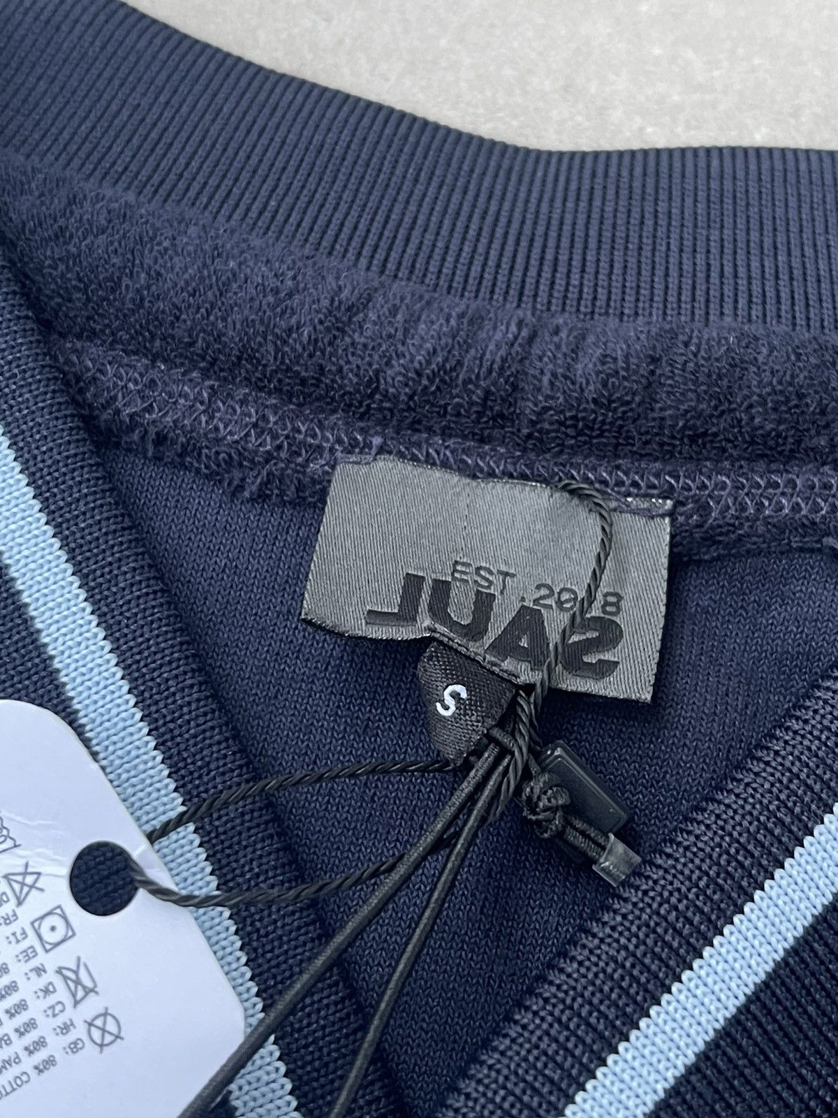Saul Nash !DS! SS23 Saul Nash Big Logo Navy Paneled Zipped Top Size US S / EU 44-46 / 1 - 17 Thumbnail