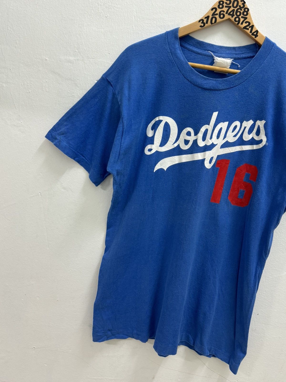 MLB × Starter × Vintage Vintage 1995 LA Dodgers Hideo Nomo Single Stitch Tee Size US M / EU 48-50 / 2 - 3 Thumbnail