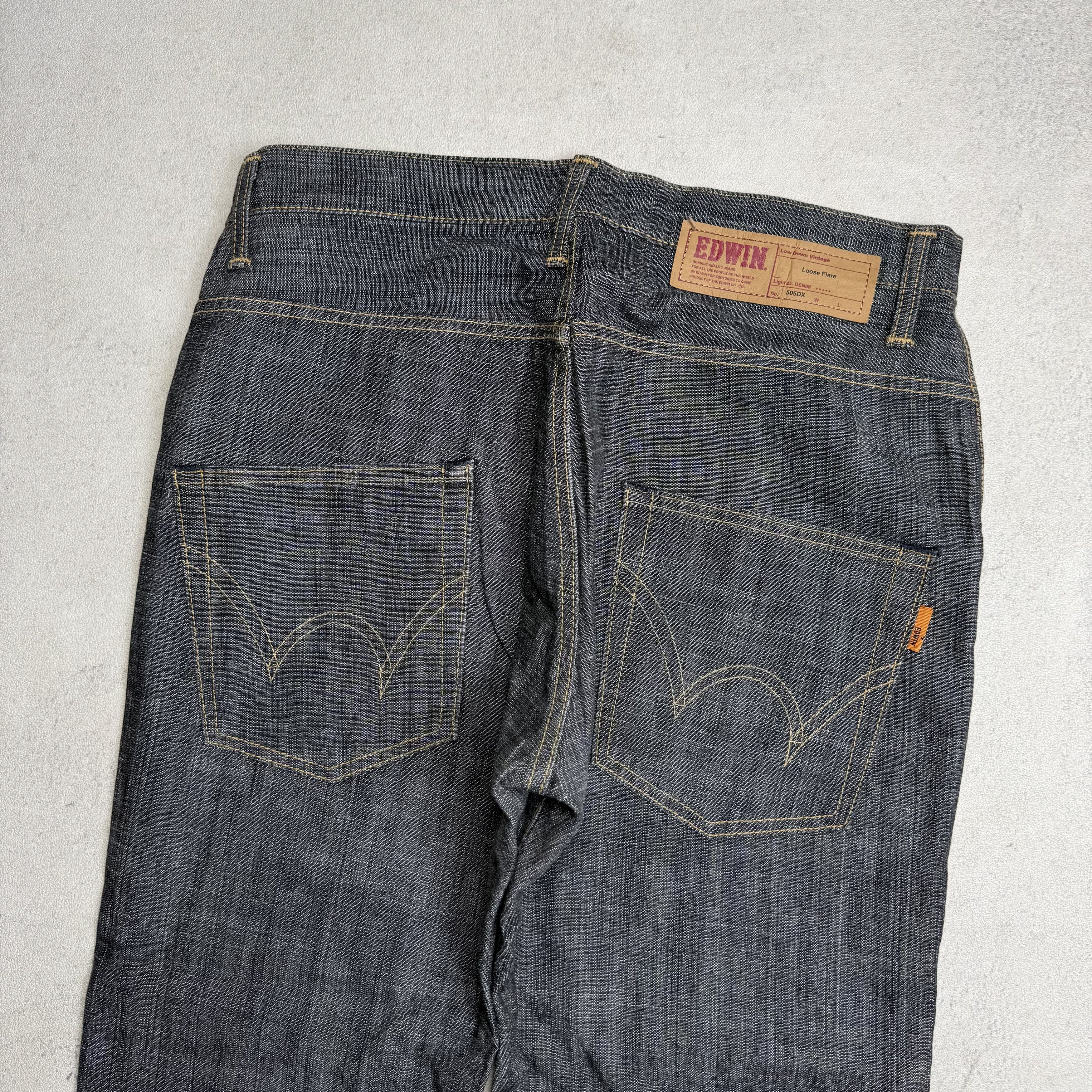 Edwin Edwin 505DX Loose Flare Jeans Size US 34 / EU 50 - 2 Thumbnail
