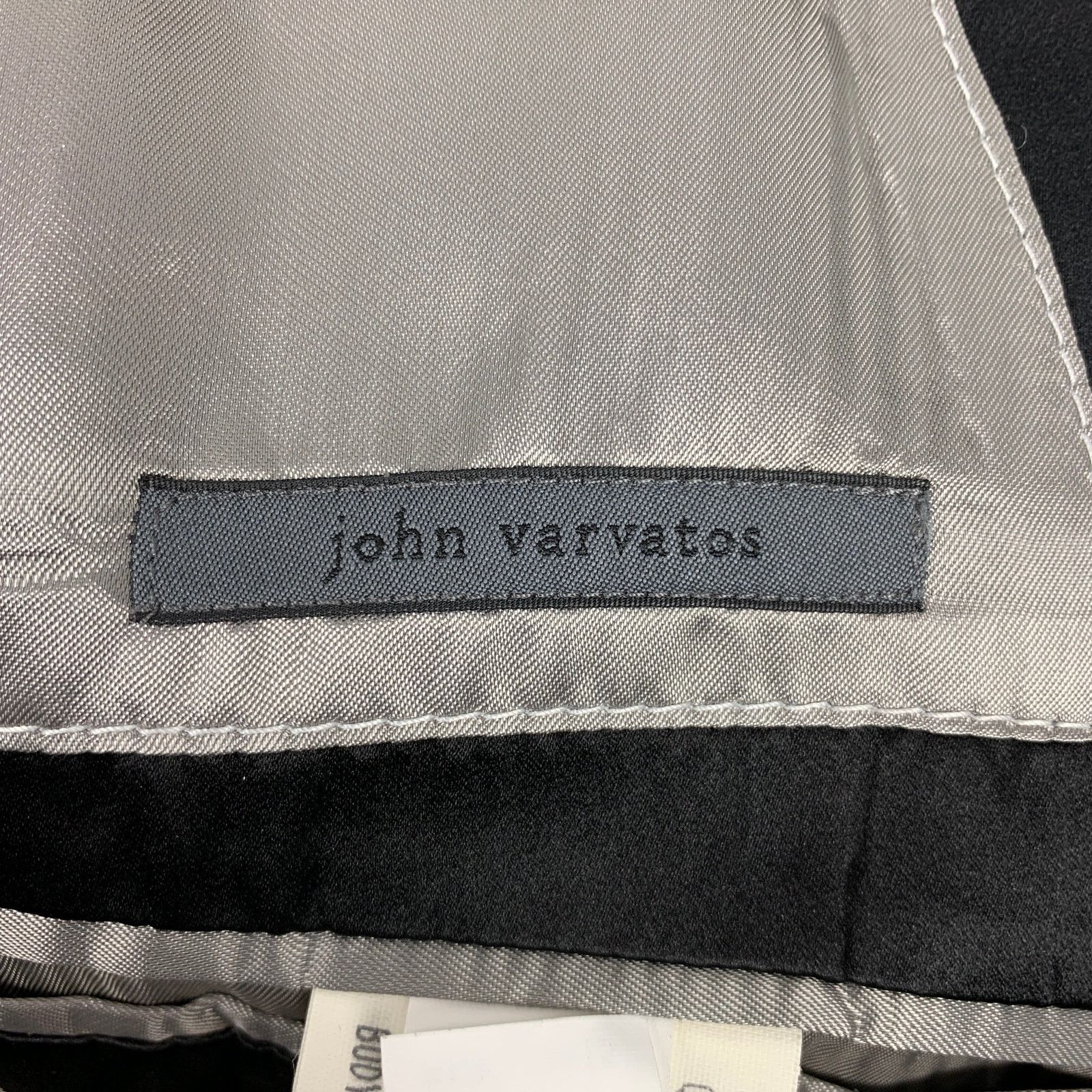 John Varvatos Size 38 Black Wool Mohair Peak Lapel Sport Coat Size 38R - 7 Thumbnail