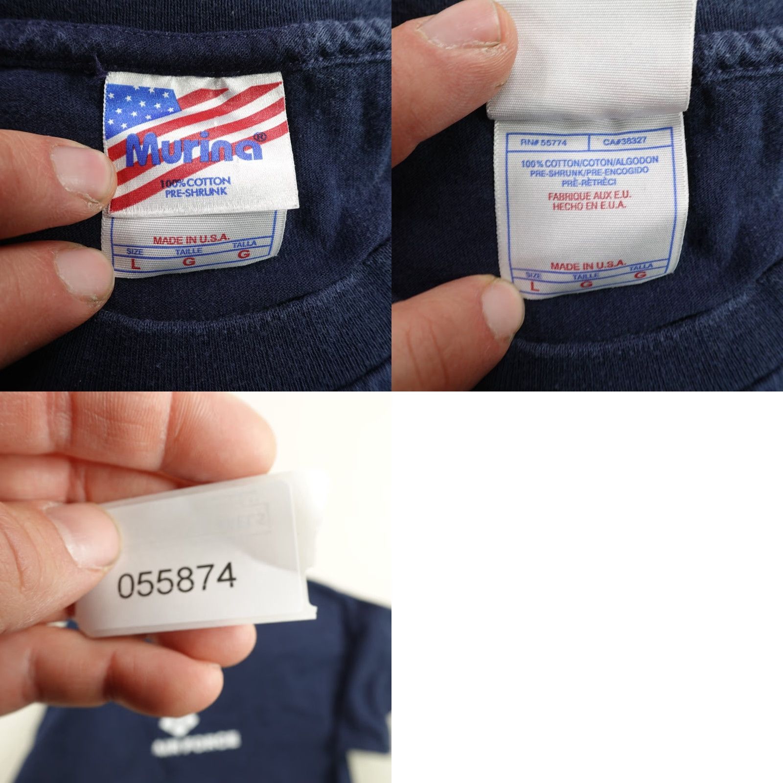 Vintage VINTAGE Murina US Air Force Shirt Men L Blue Eagle USAF Made In USA Murina T-Shirt Mens 90s Military Graphic Print Crew Neck Short Sleeve Size US L / EU 52-54 / 3 - 8 Thumbnail