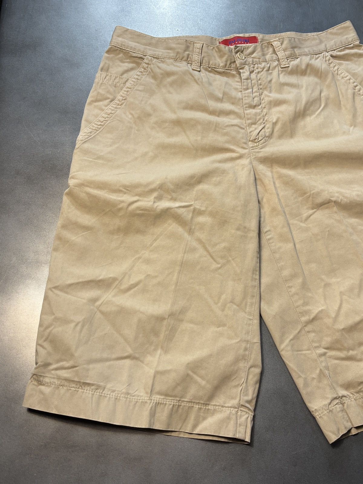Pal Zileri × Vintage Vintage Pal Zileri Concept Shorts Long Tan Summer Cotton 30 Size US 31 - 9 Thumbnail