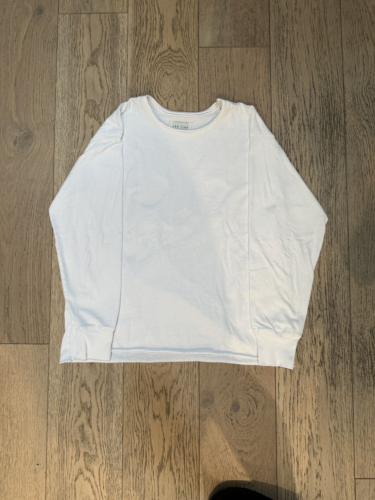 image of Les Tien Rolled Neck Long Sleeve in White, Men's (Size Small)