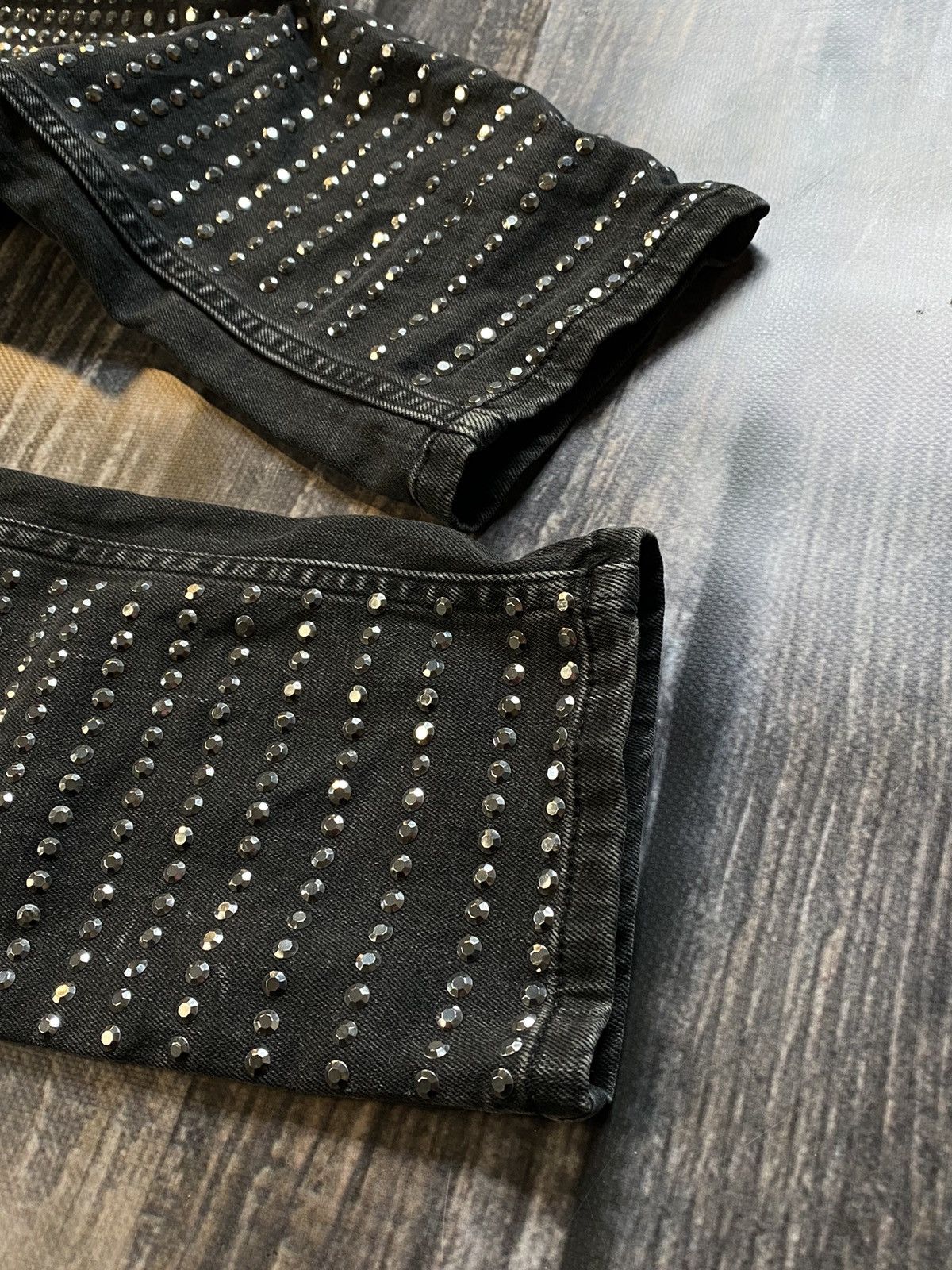 Other RARE❗️SKINNY JEANS RICK OWENS STYLE DENIM PANTS SLIM FEATY2K Size US 32 / EU 48 - 6 Thumbnail