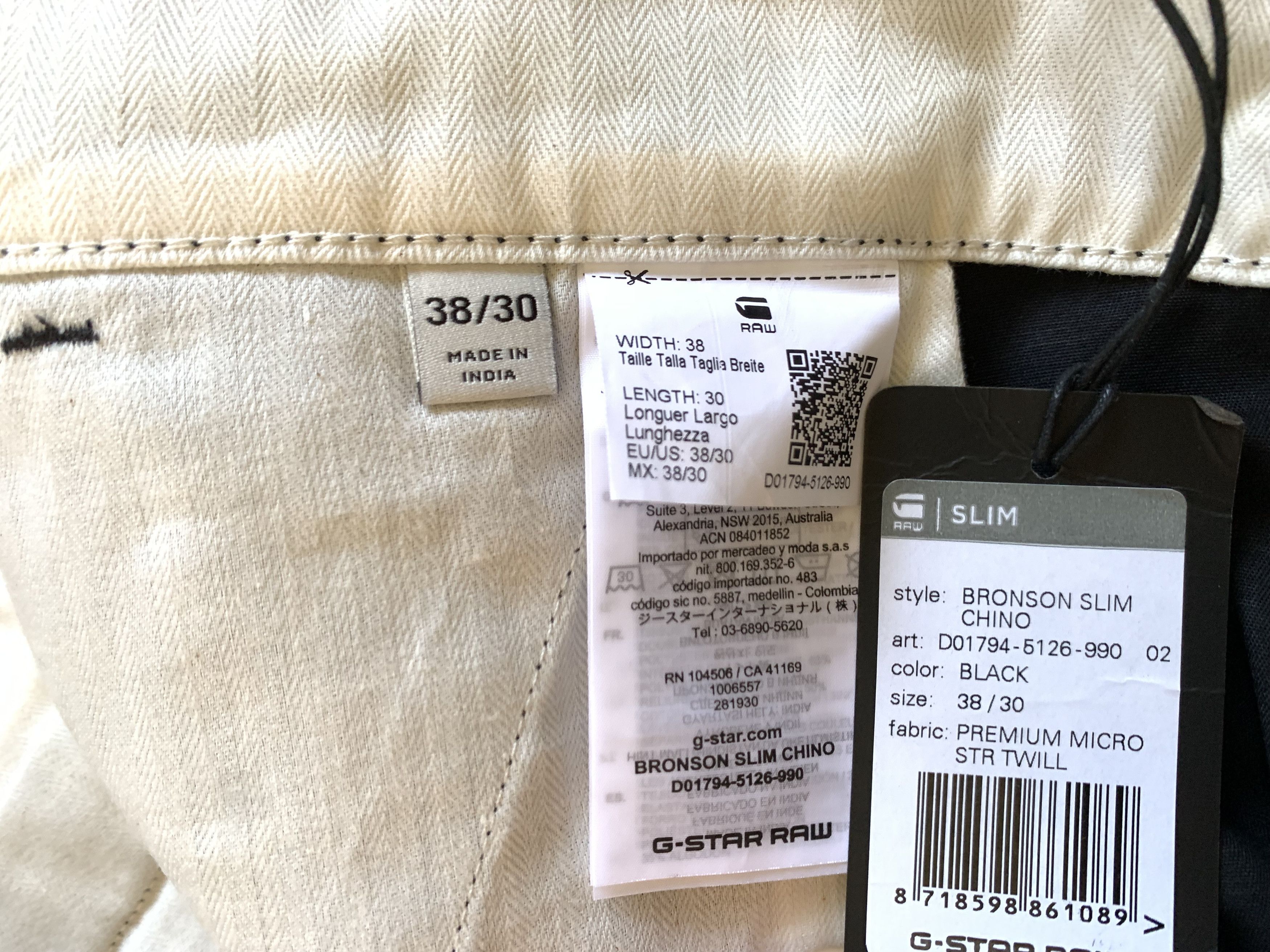 G-Star G-Star Raw Bronson Slim Chino Pants Size US 38 / EU 54 - 10 Thumbnail