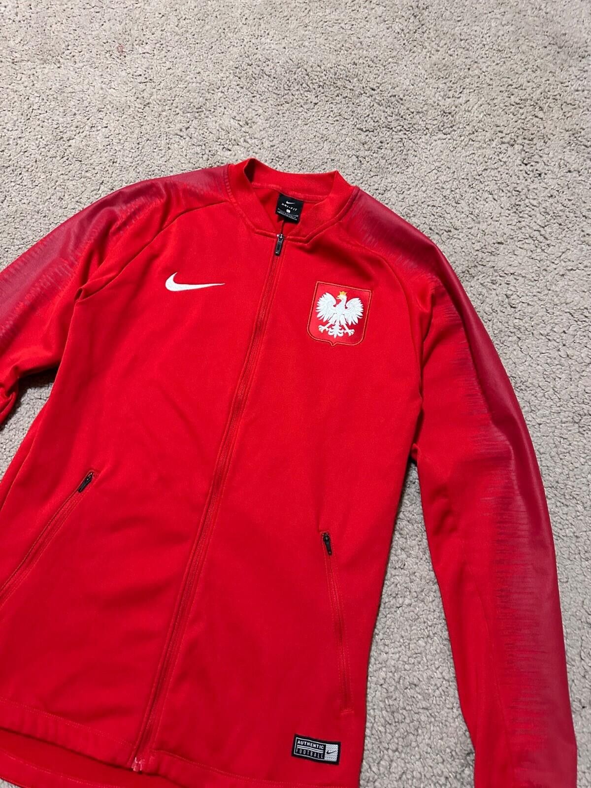Nike POLAND 2018 2019 PRE MATCH FOOTBAL SOCCER JACKET NIKE sz S Size US S / EU 44-46 / 1 - 3 Thumbnail