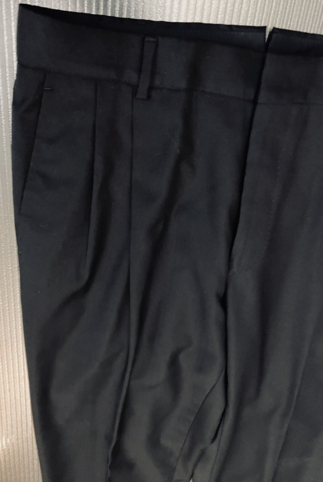 Bottega Veneta Bottega Veneta 🇮🇹 Nero wool dual pleat dress slacks 34 NEW Size US 34 / EU 50 - 9 Thumbnail