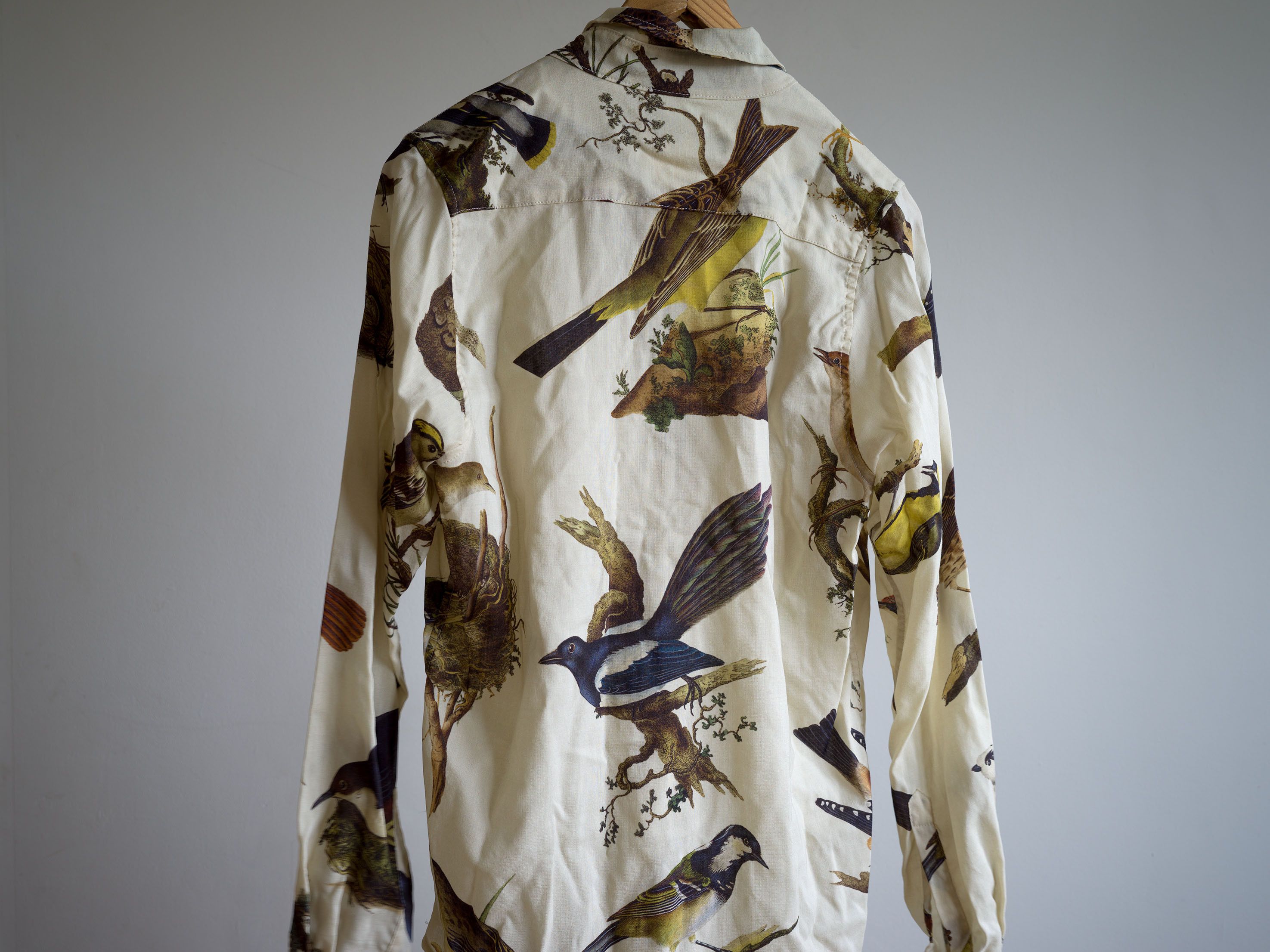 Paul Harnden Shoemakers AW2021 MEN'S SHIRT WOOL BIRDS PRINT Size US L / EU 52-54 / 3 - 12 Thumbnail