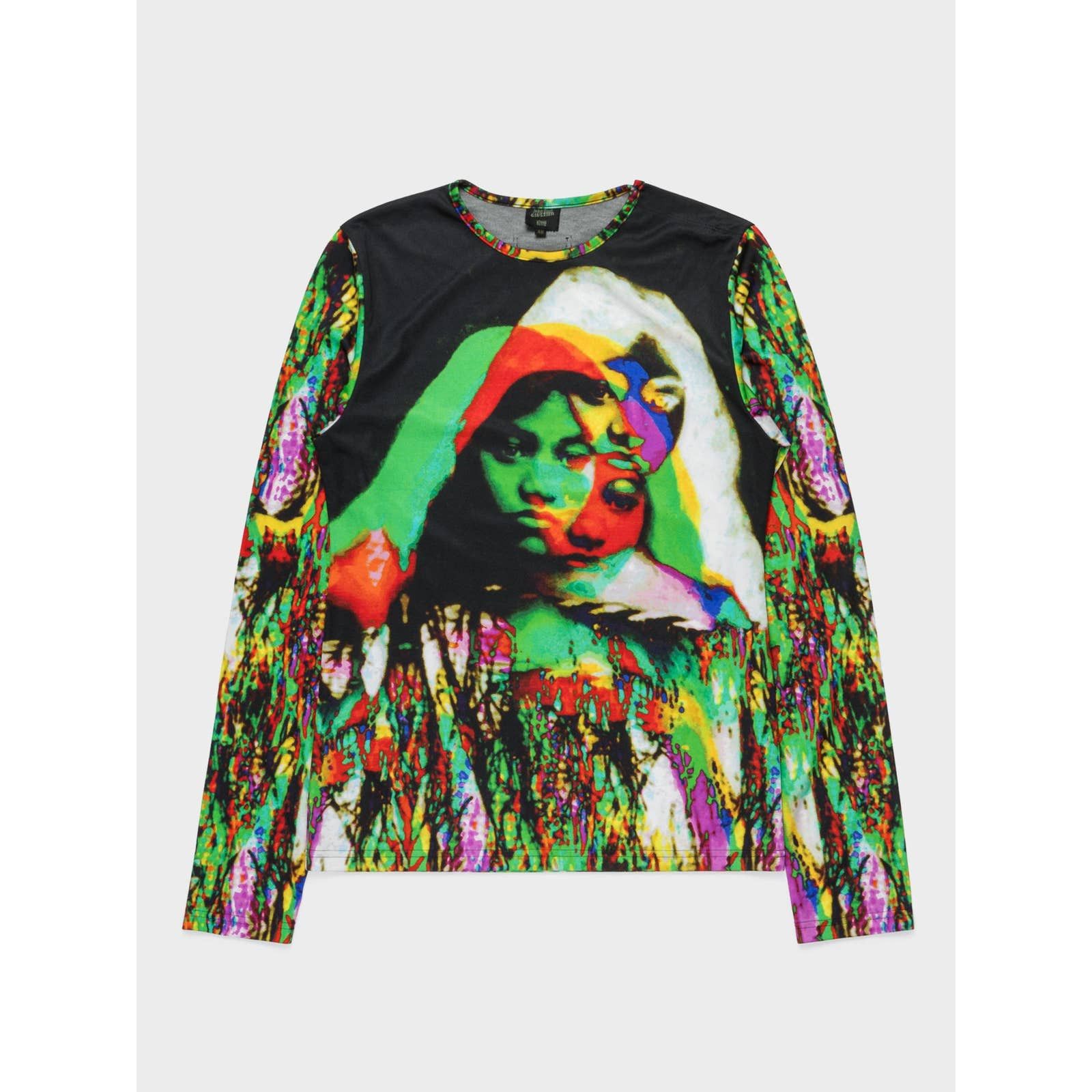 image of Jean Paul Gaultier Lsd Long Sleeve Shirt in Black, Men's (Size Medium)