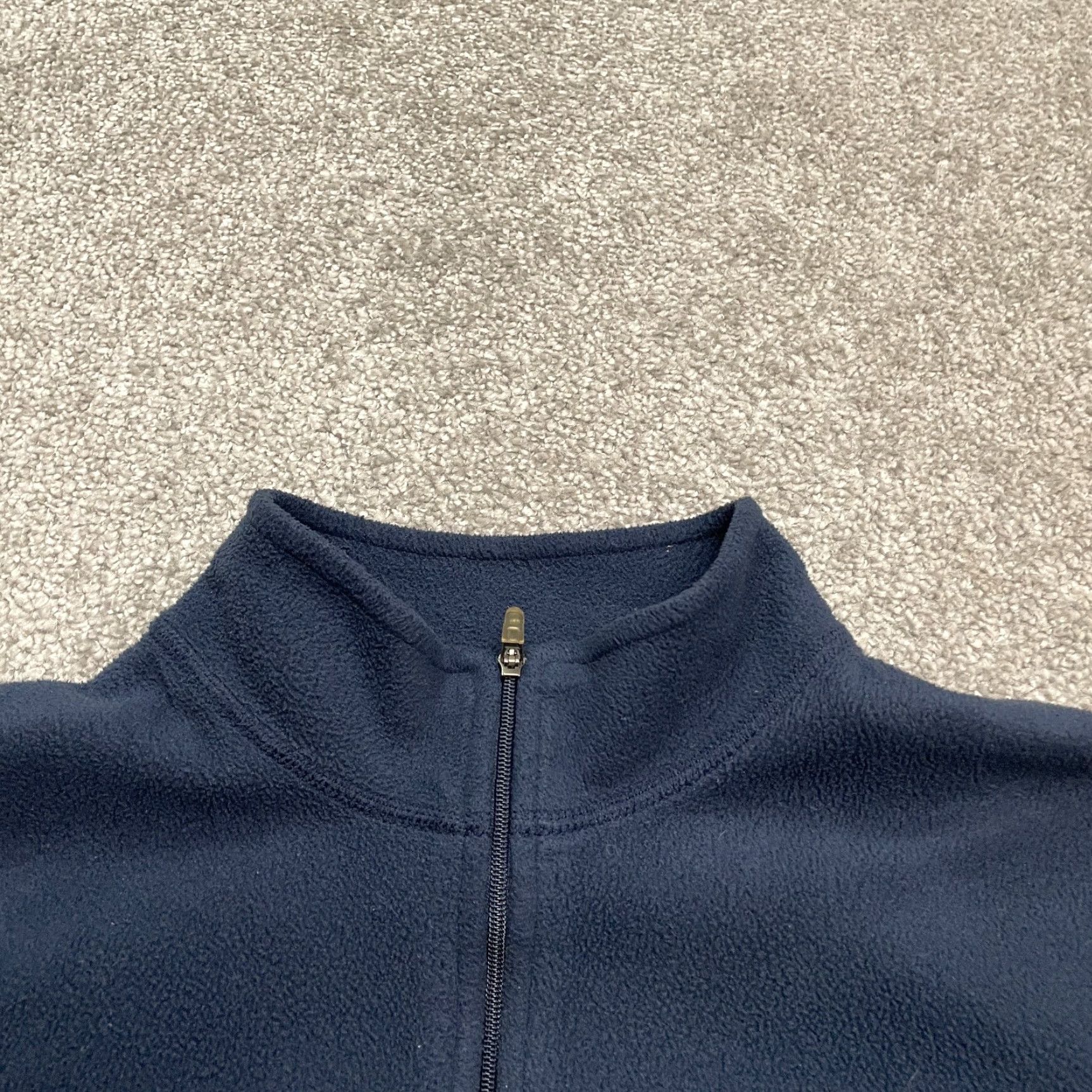 Vintage L.L. Bean Jacket Mens Small Navy Blue Full Zip Fleece Pocket Casual Outdoor Hike Size S / US 4 / IT 40 - 3 Thumbnail