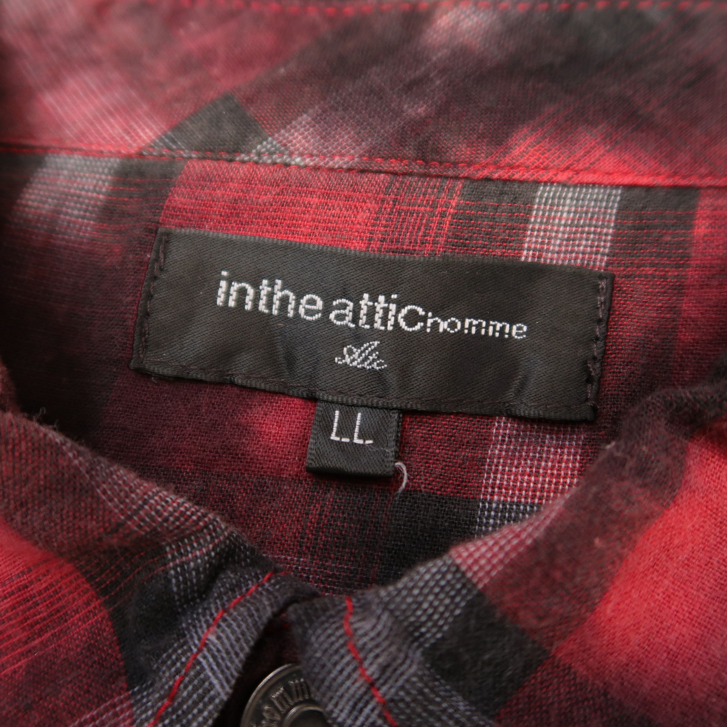 Japanese Brand 2000s If Six Was Nine Fog Pattern Punk Western Shirt Size US M / EU 48-50 / 2 - 4 Thumbnail