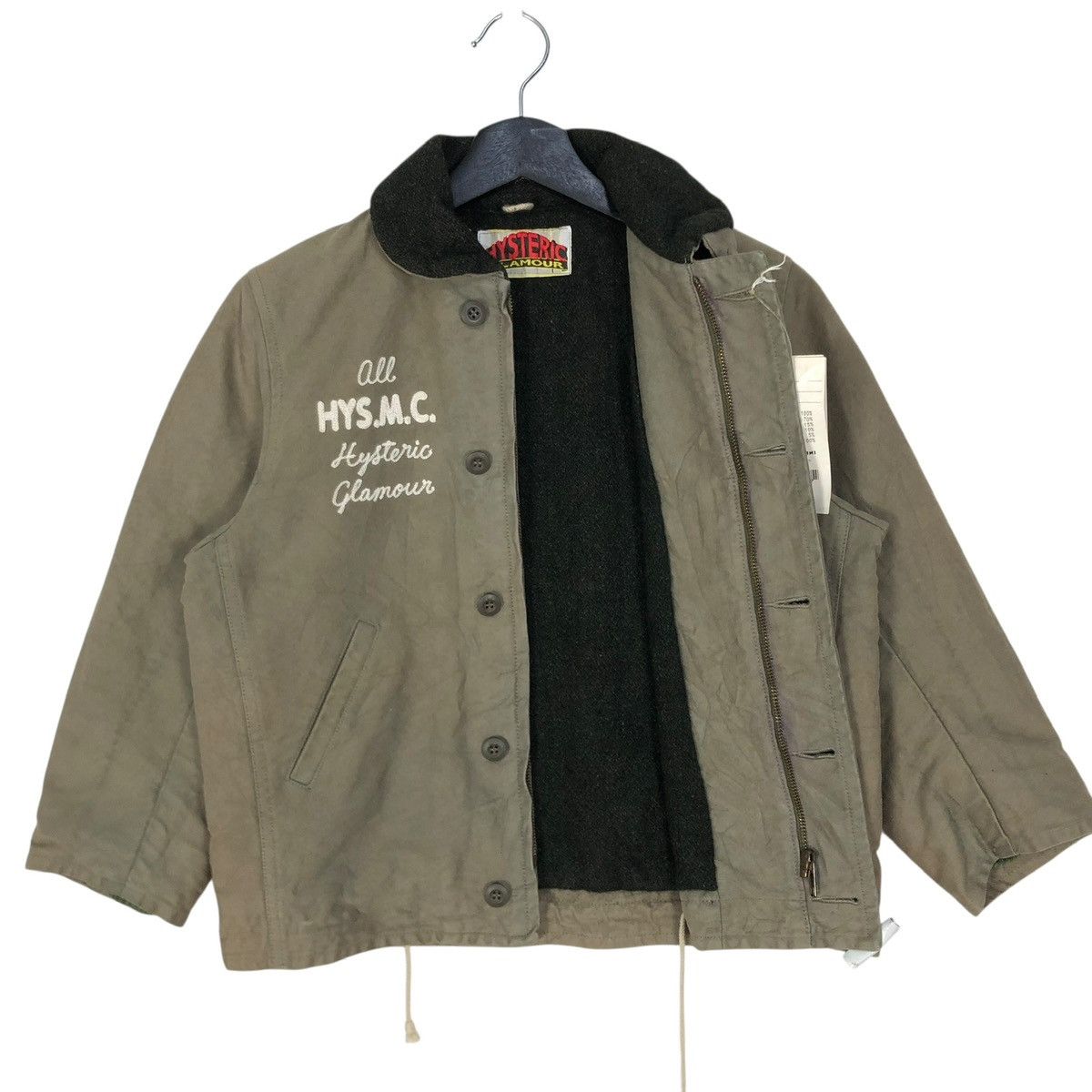 Hysteric Glamour Vintage Hysteric Glamour Canvas Jacket Sun Faded For Kids Size US S / EU 44-46 / 1 - 8 Thumbnail