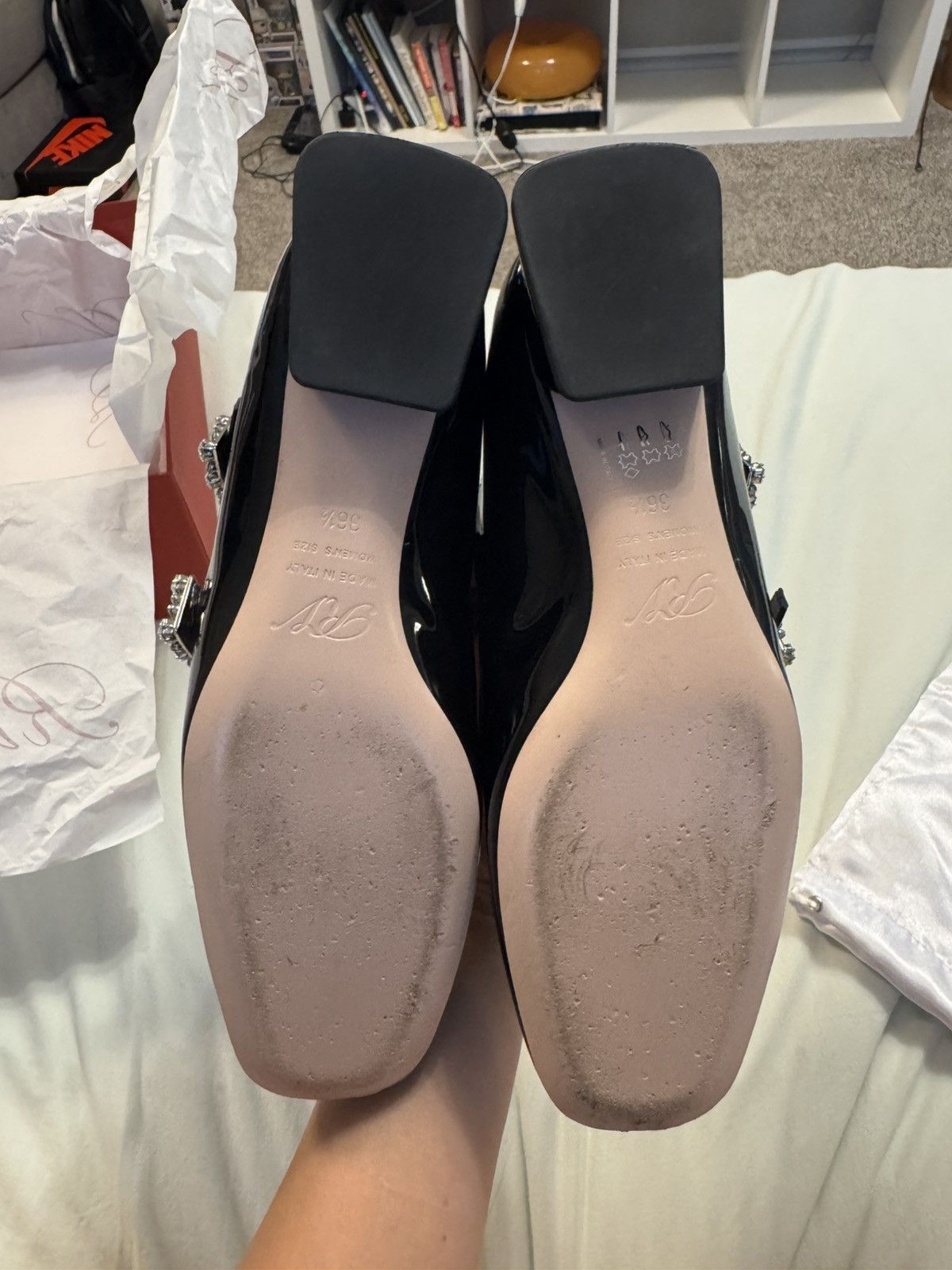 Roger Vivier ROGER VIVIER Mini Très Vivier patent leather Mary Jane pumps Size US 6.5 / IT 36.5 - 6 Thumbnail