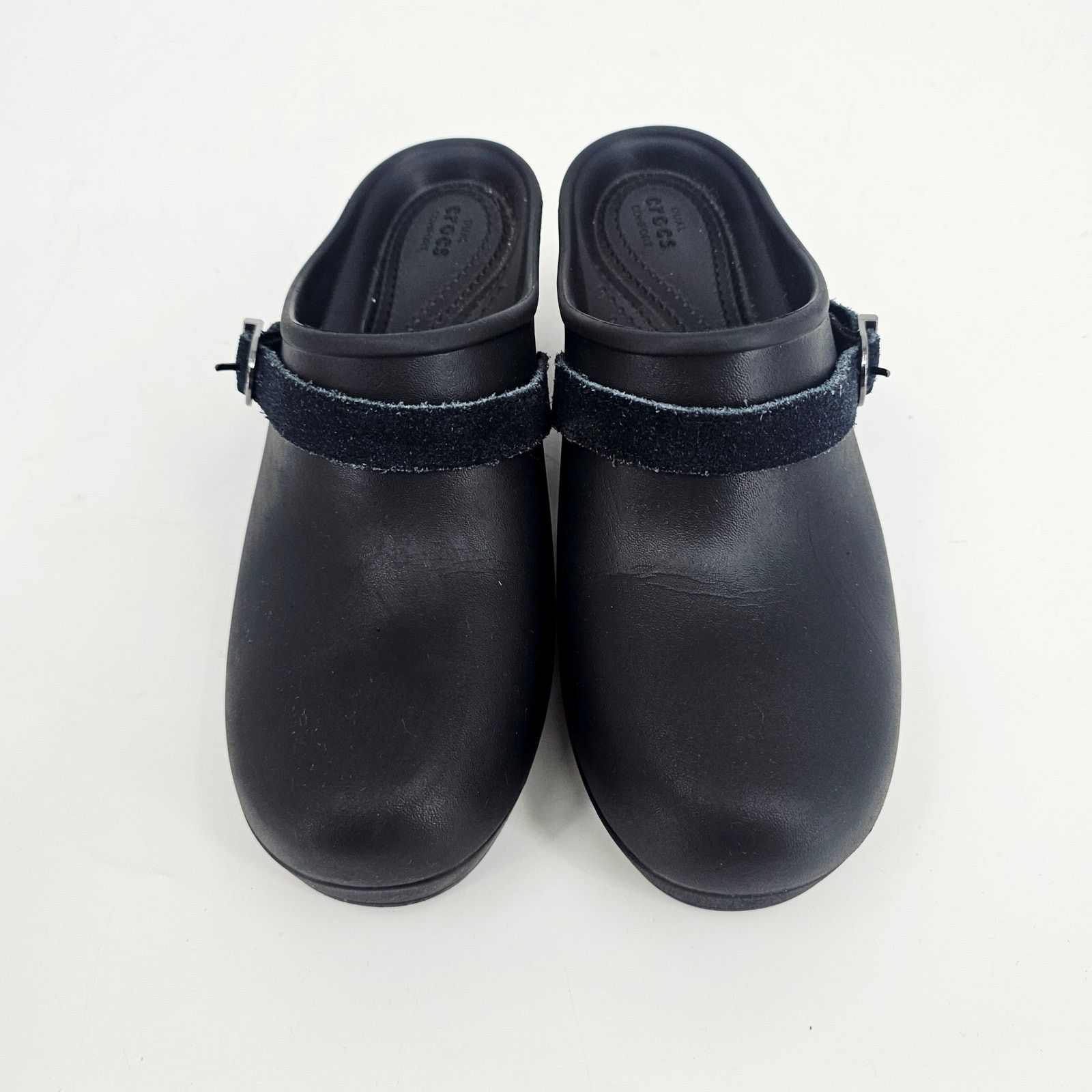 Crocs Crocs Sarah Clogs Shoes Womens Size 8 Black Mules Slip-On Size US 8 / IT 38 - 3 Thumbnail