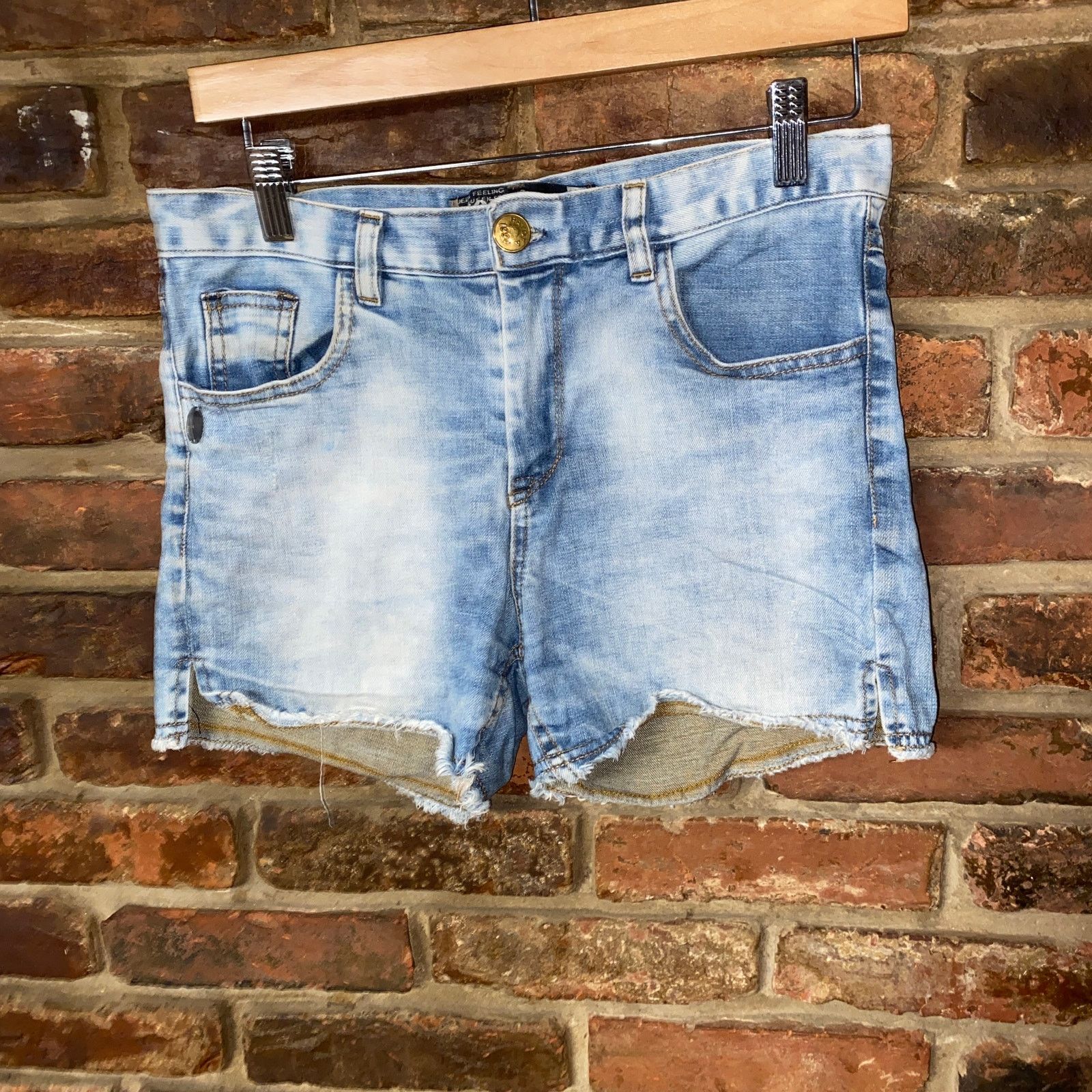 Other Payota Acid Wash Blue Denim Cut-Off Jean Shorts Size 0 Size 25" / US 0 / IT 36 - 1 Thumbnail