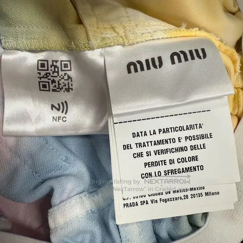 Miu Miu Miu Miu Light Blue Cotton Women's Shorts . Size 23" - 5 Thumbnail