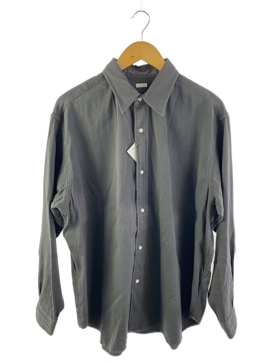 A.PRESSE Gray Cotton Long-sleeved Shirt Size US L / EU 52-54 / 3 - 1 Thumbnail