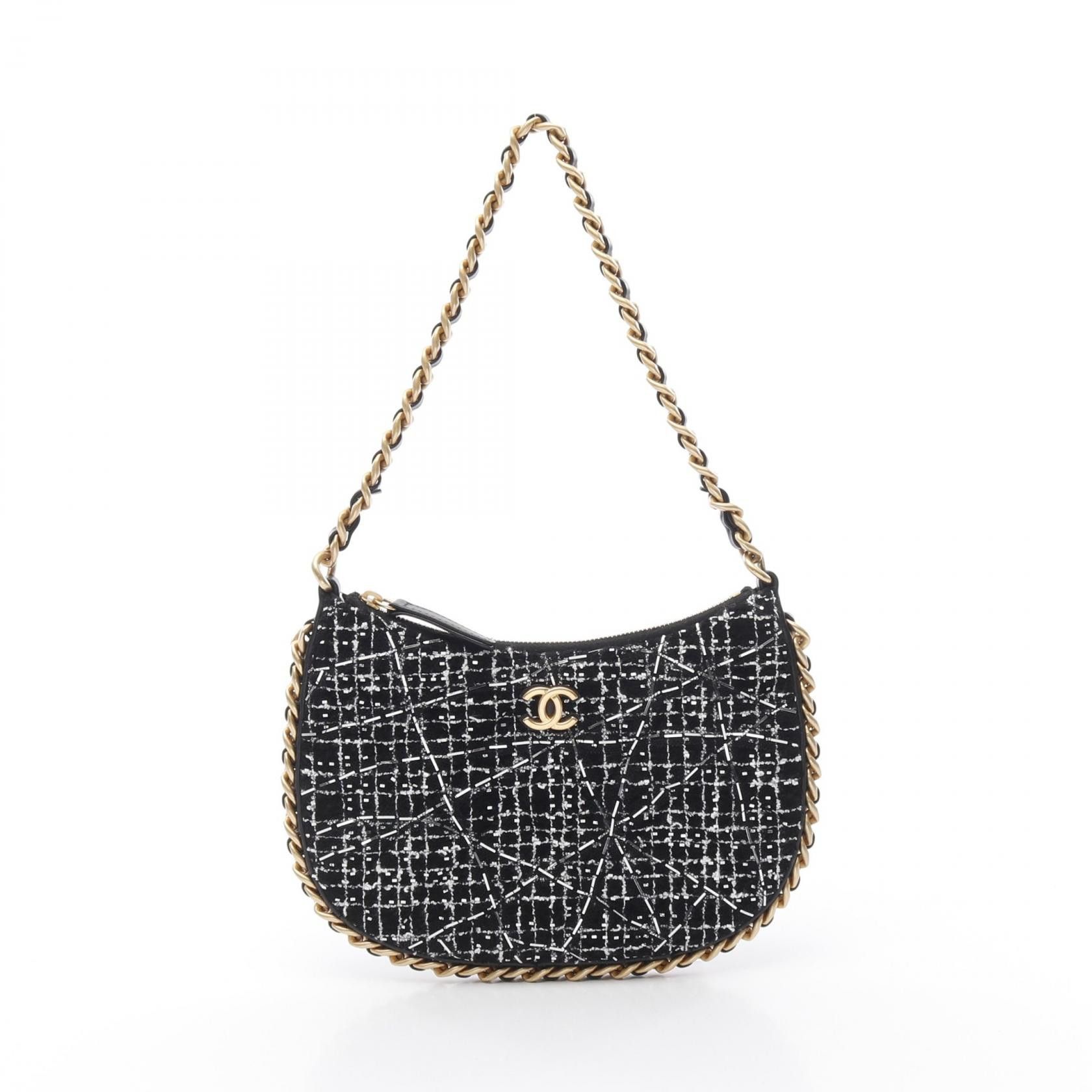 Chanel Chanel As4378 Fabric Shoulder Bag Others Shoulder Bag As4378 in Black, Women's