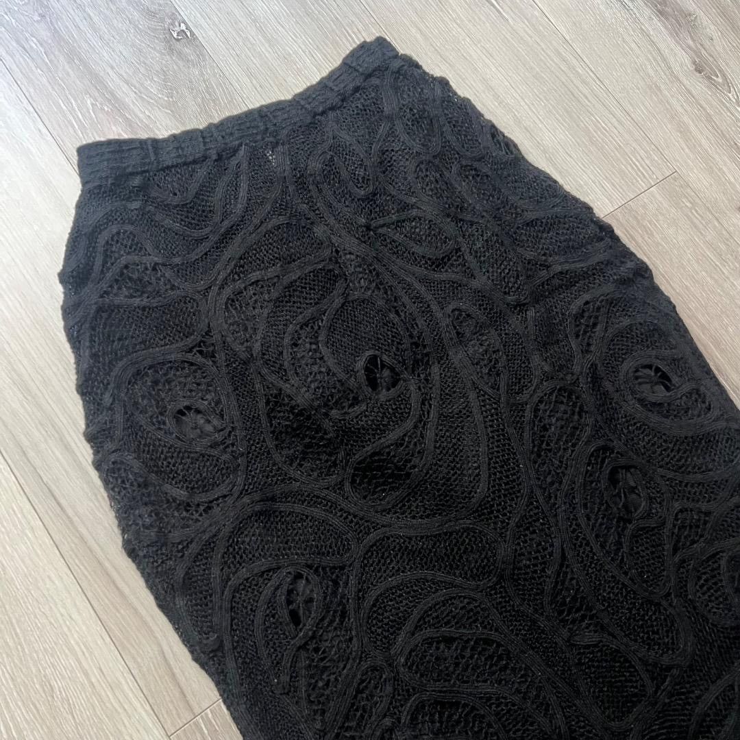 Issey Miyake I.S. Issey Miyake 80s Vintage Floral Lace Vest & Skirt Set Size M / US 6-8 / IT 42-44 - 9 Thumbnail