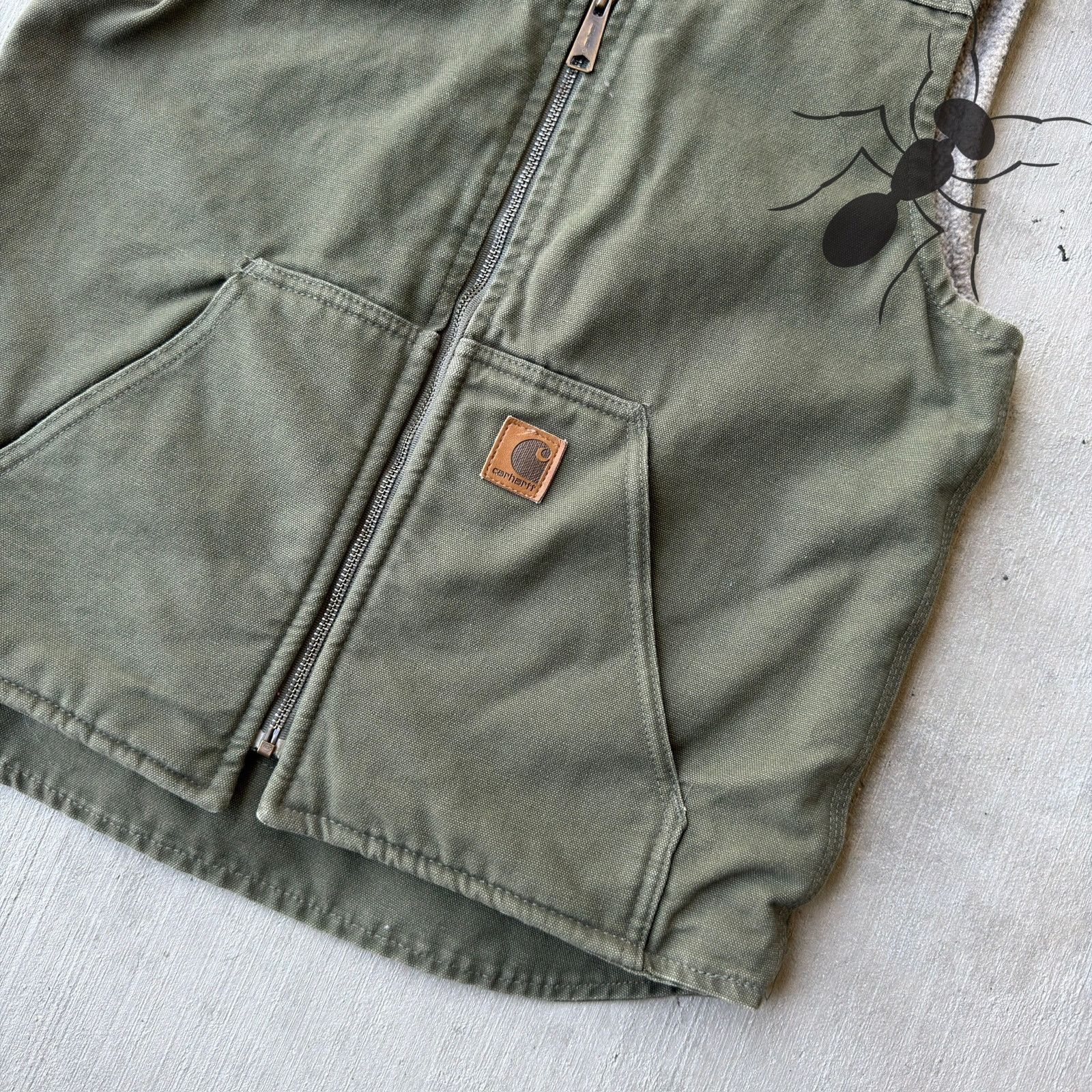 Carhartt × Vintage Carhartt V26 LOV green work wear vest Size US S / EU 44-46 / 1 - 2 Thumbnail