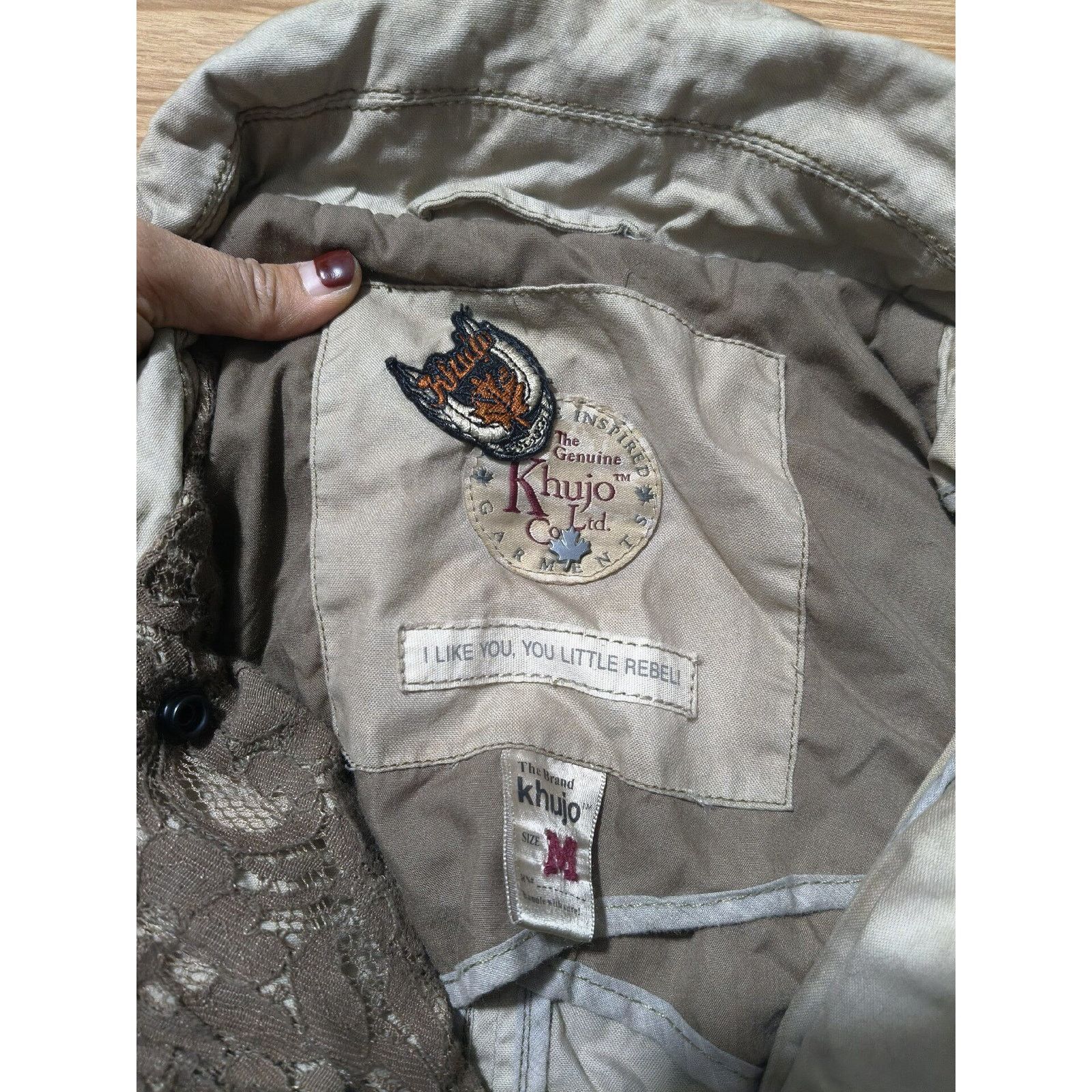 If Six Was Nine × Japanese Brand × Vintage Vintage Japanese Brand Khujo Women’s Zip Up Jacket Brown Tan Size M / US 6-8 / IT 42-44 - 3 Thumbnail