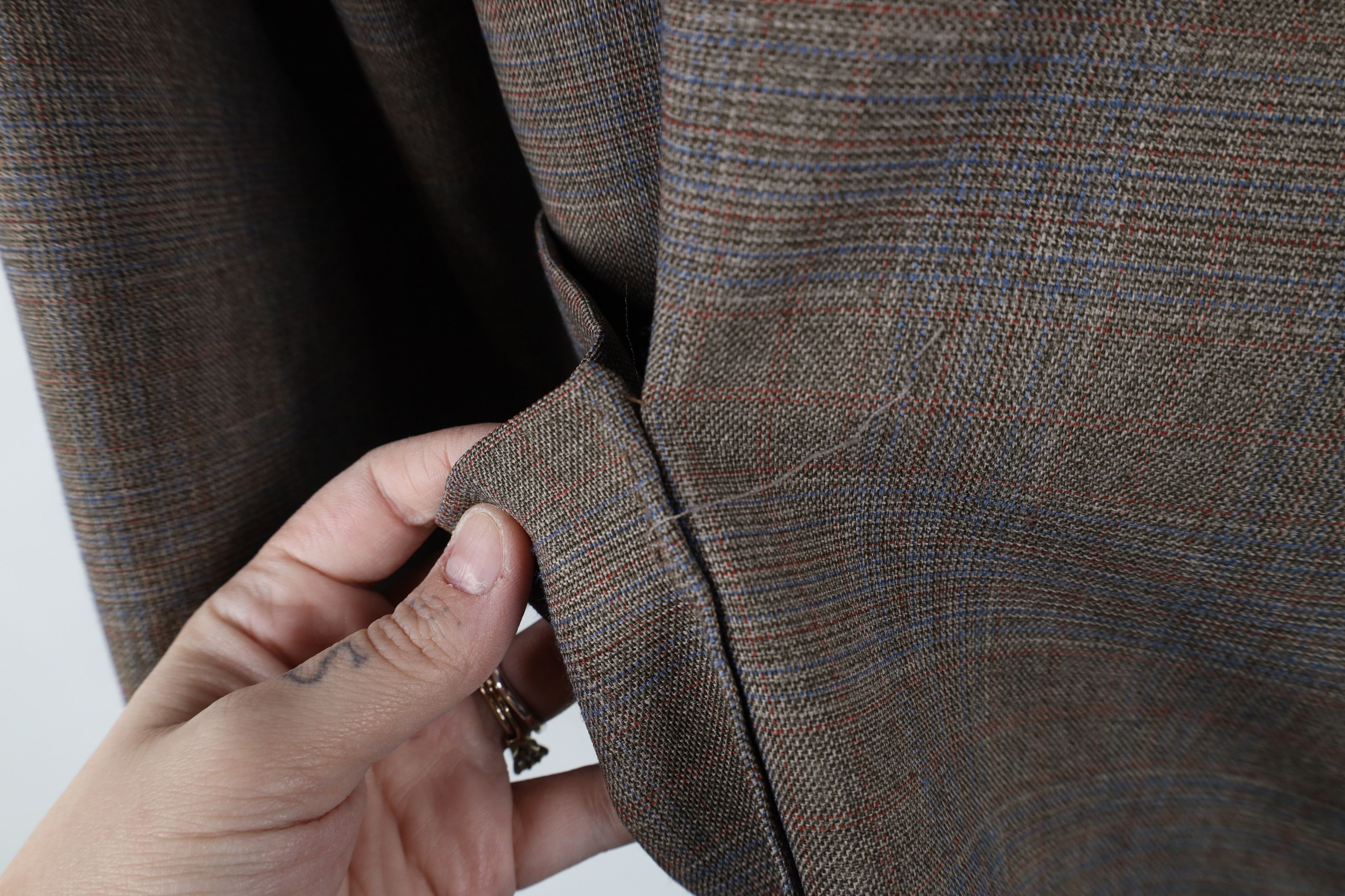 Vintage Vintage 90s Streetwear One Button Blazer Jacket Plaid USA Size XXL / US 16-18 / IT 52-54 - 8 Thumbnail