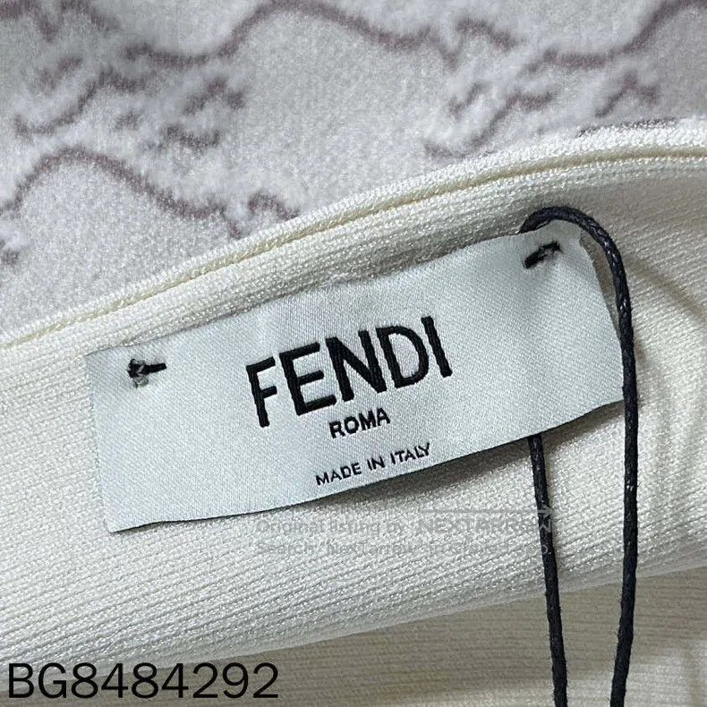 Fendi Fendi Double f printed knitted maxi dress Size XS / US 0-2 / IT 36-38 - 4 Thumbnail