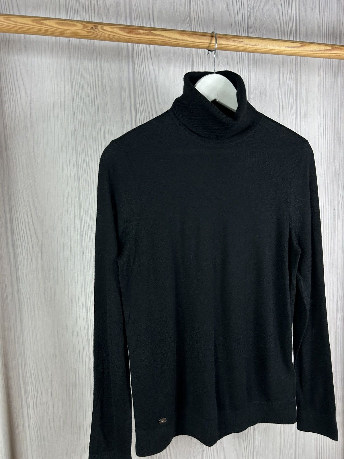 Lauren Ralph Lauren Lauren Ralph Lauren Silk-Blend Turtleneck Sweater Black L Size L / US 10 / IT 46 - 3 Thumbnail