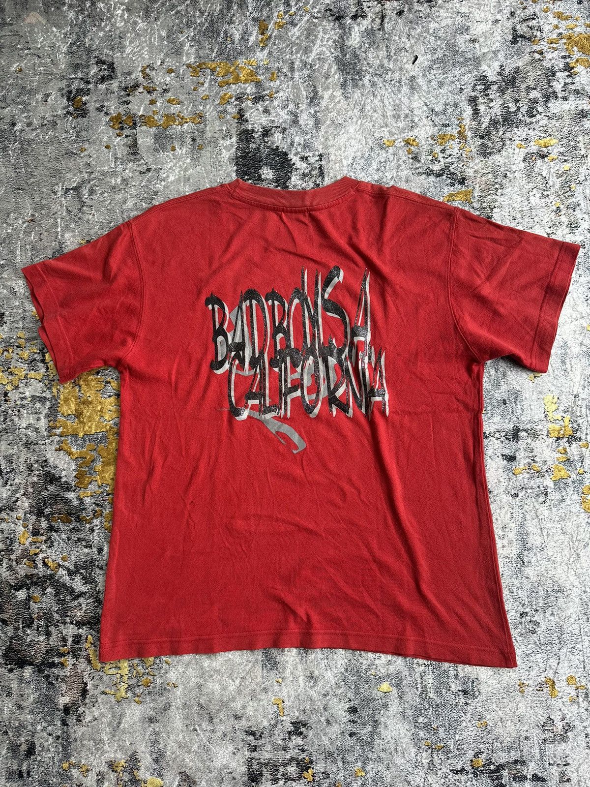 Japanese Brand LOOK A BADBOY CRAZY FADED POEM TSHIRT Size US M / EU 48-50 / 2 - 1 Thumbnail