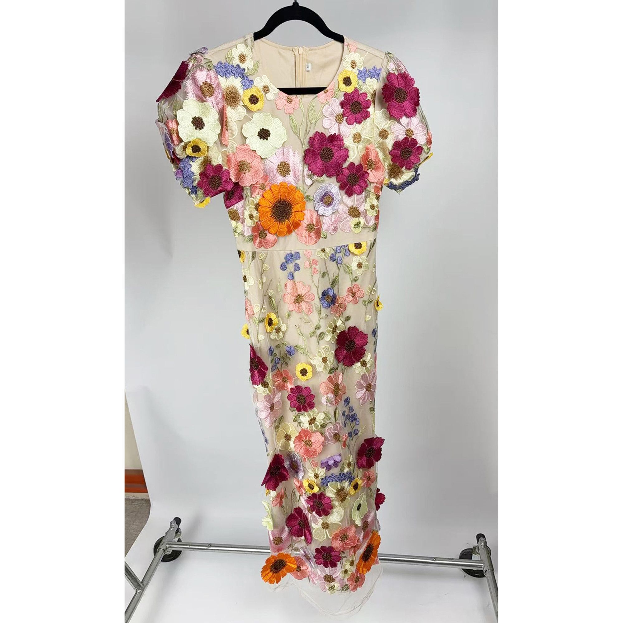 Other Women's Floral Maxi Evening Dress Party Formal Wedding Gown Size M / US 6-8 / IT 42-44 - 3 Thumbnail