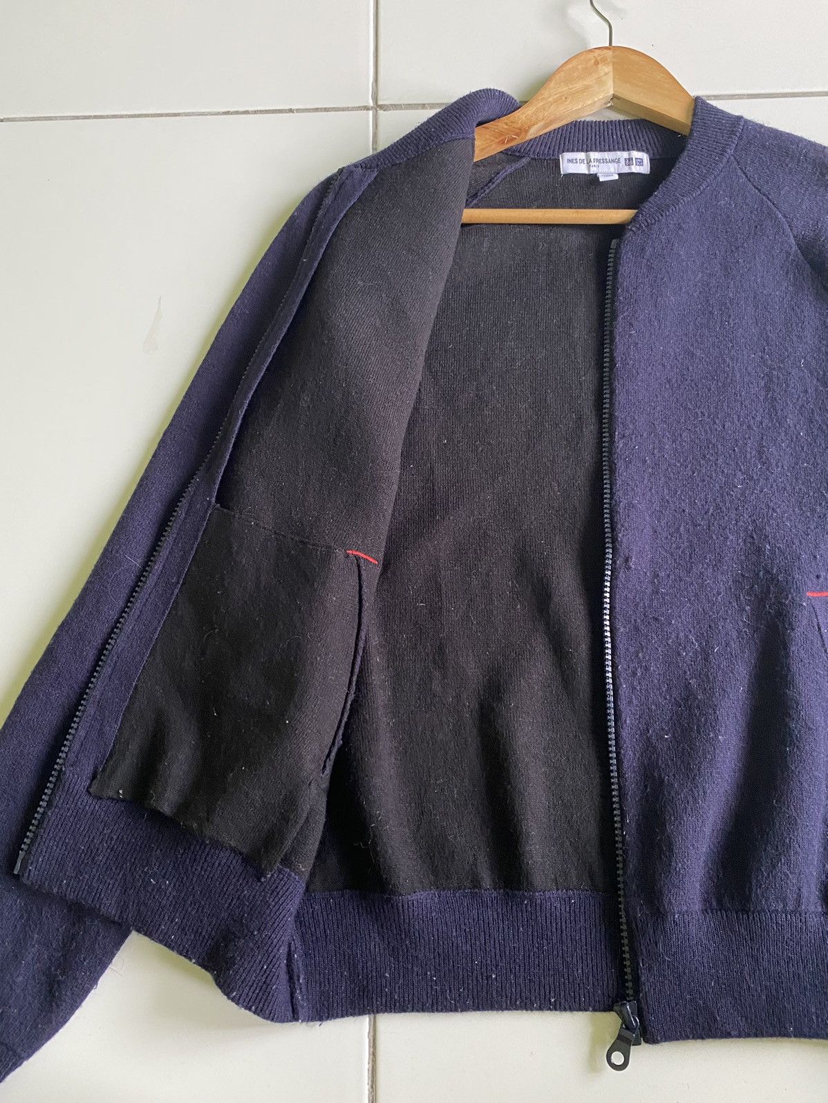 Uniqlo Ines La Fressange x Uniqlo Fleece Zip Up blue Jack Size L / US 10 / IT 46 - 5 Thumbnail