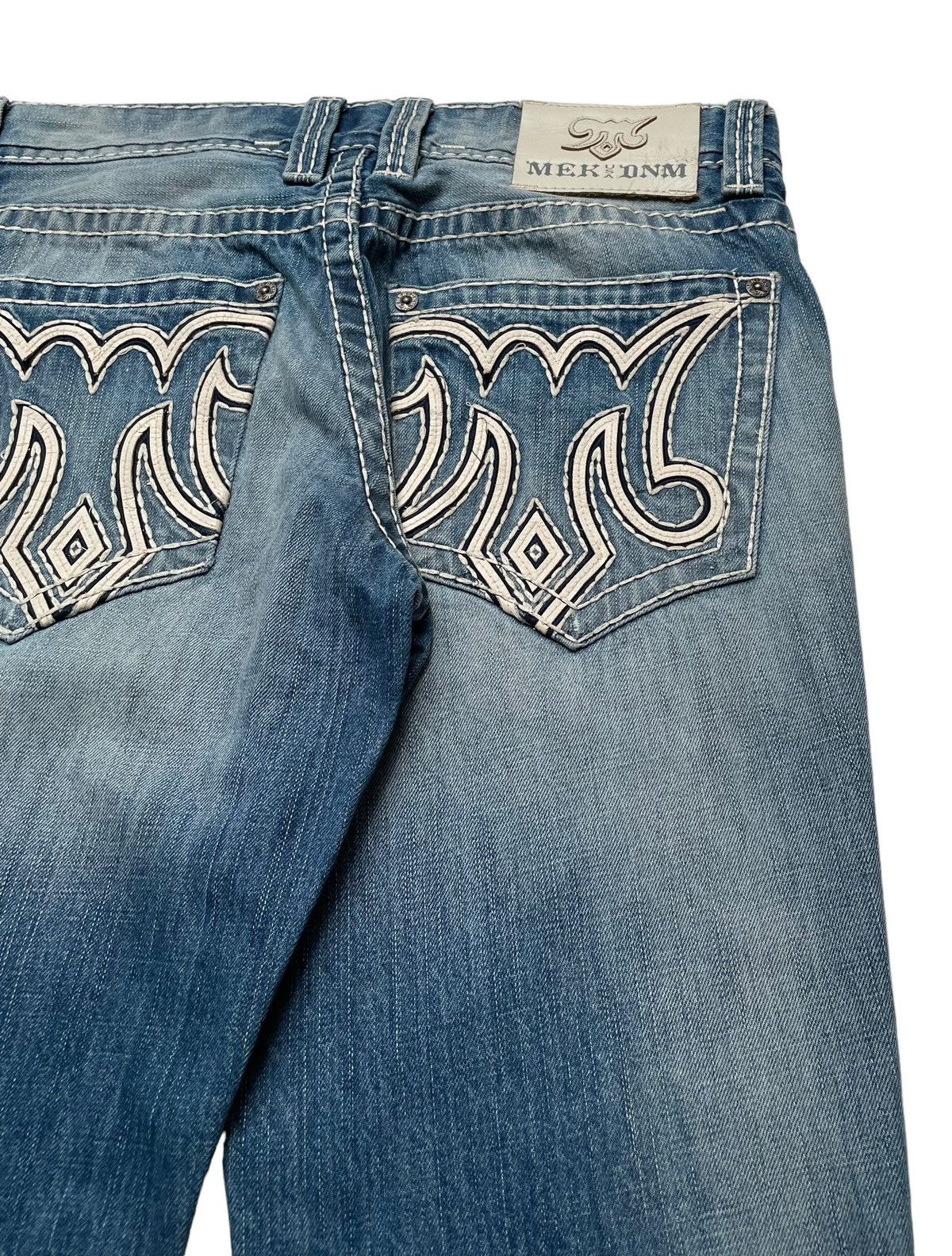 Mek Denim Vintage Brand Mek Denim Made In Usa Flared Jeans 2000s Size US 34 / EU 50 - 7 Thumbnail
