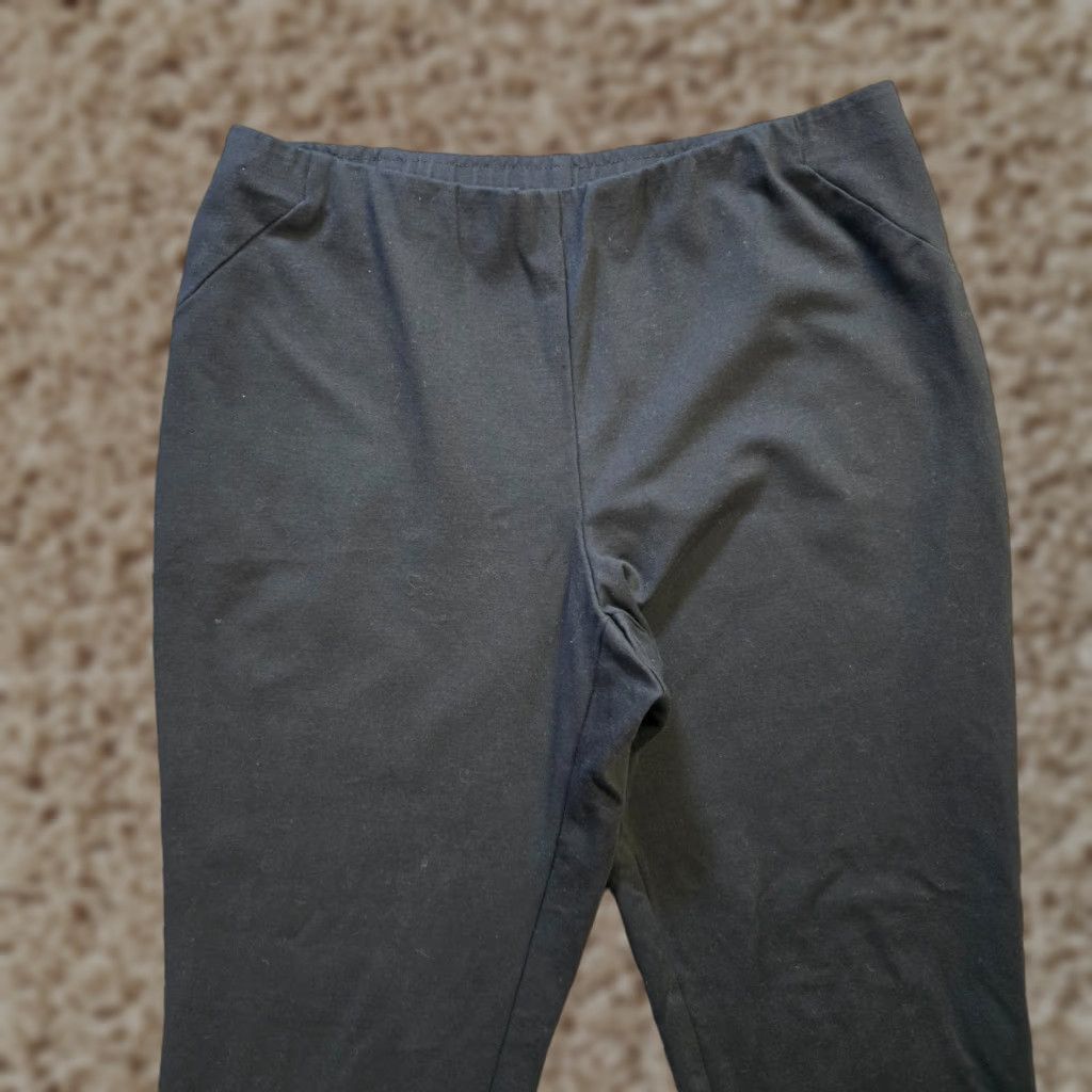 J. Jill J. Jill Pants Womens Large Black Ponte Slim Leg Pull On Stretch Casual Capsule Size 36" / US 14 / IT 50 - 1 Thumbnail