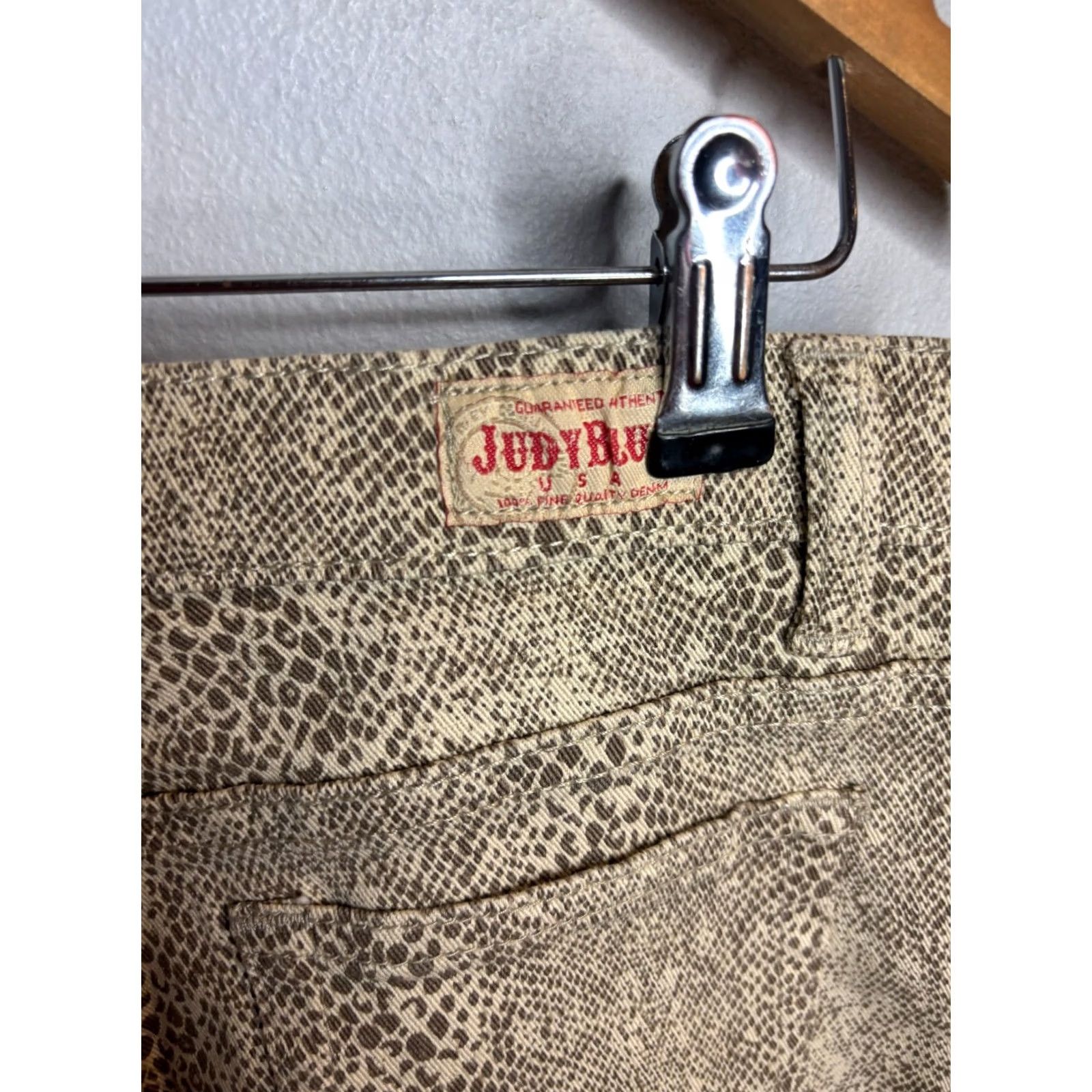 Denime Judy Blue Jeans 5309 Skinny Fit Beige Denim 31x30 5-Pocket Embroidered Stars Women Regular Size 7 Size 28" / US 6 / IT 42 - 6 Thumbnail