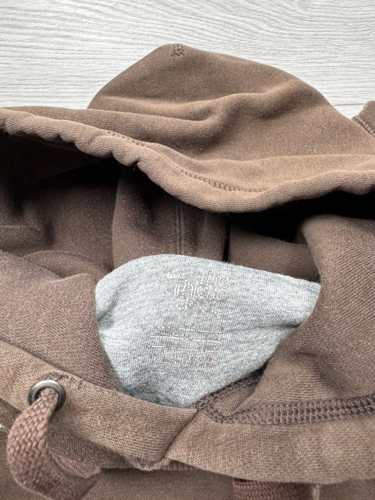 Nike × Vintage Nike Vintage Y2K Brown Hoodie Big Swoosh Logo Rare Grail Size US L / EU 52-54 / 3 - 6 Thumbnail