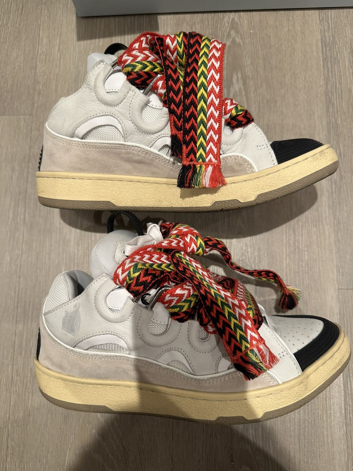 Lanvin Lanvin Leather Curb White Ivory Size 42 Size US 9 / EU 42 - 2 Thumbnail