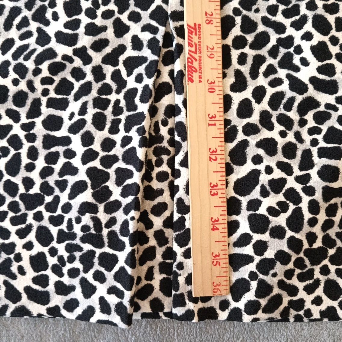 Talbots Talbots Sheath Dress Plus Size 16WP Black Gray Animal Print Short Sleeve Woman 16W Knee Length Vintage No Size 38" / US 16 / IT 52 - 7 Thumbnail