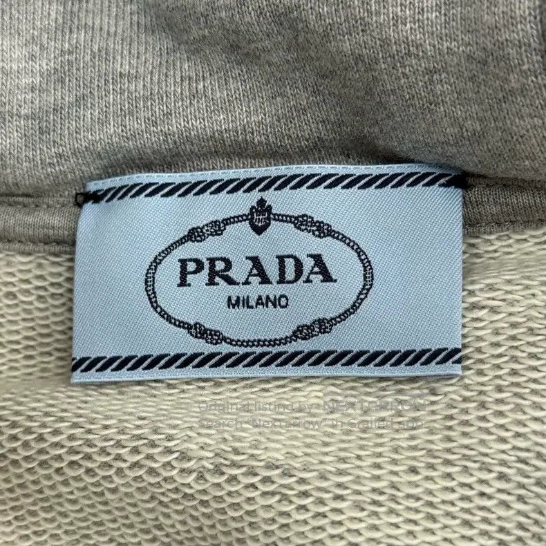 Other Prada Gray cloth triangle standard hooded sweatshirt jacke Size US S / EU 44-46 / 1 - 5 Thumbnail