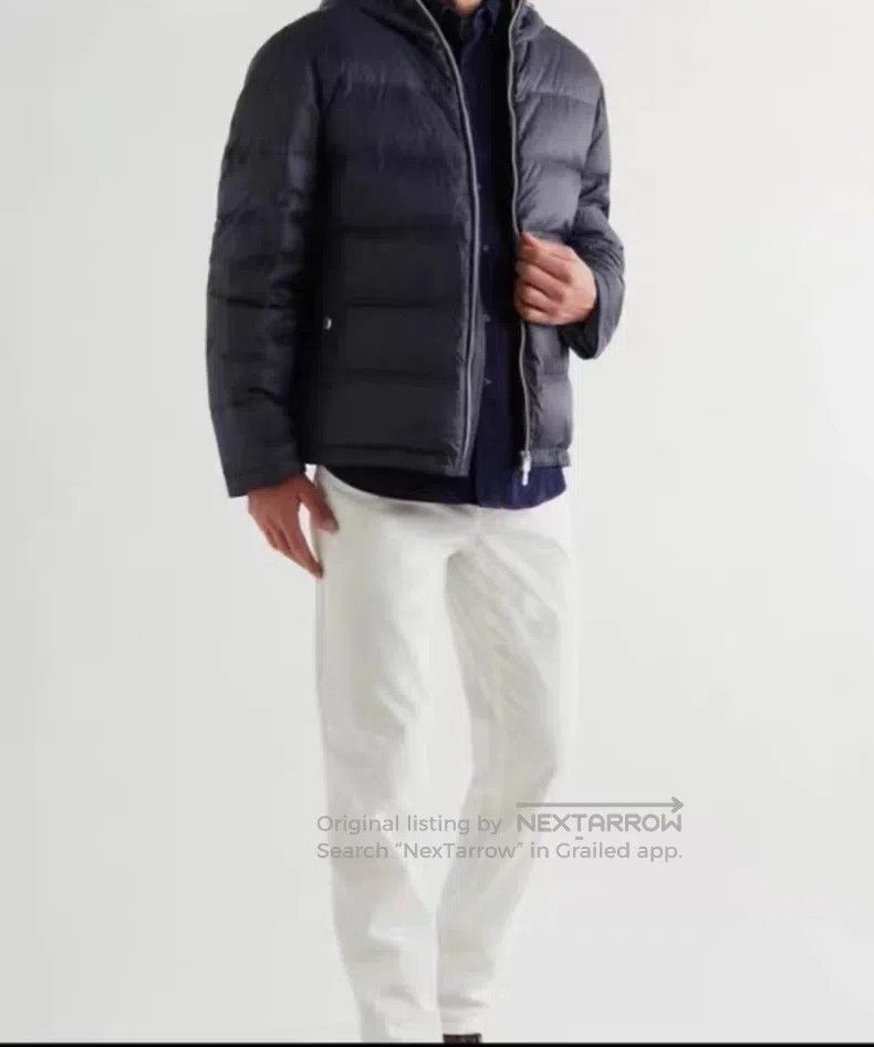 Brunello Cucinelli Brunello Cucinelli Classic Tech Nylon Hooded Goose Down Ja Size US XS / EU 42 / 0 - 3 Thumbnail