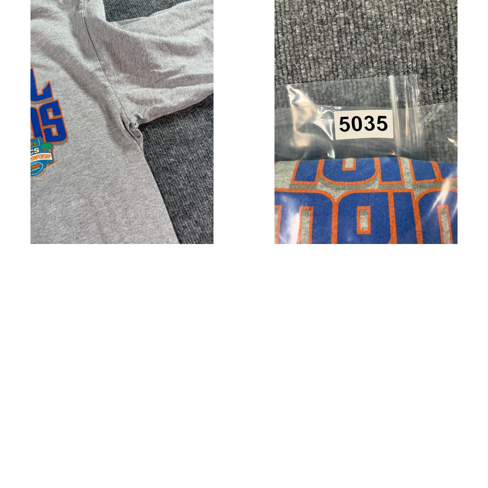 Vintage Florida Gators 2008 National Champions Shirt Mens Large Gray Long Sleeve BCS Size US L / EU 52-54 / 3 - 8 Thumbnail