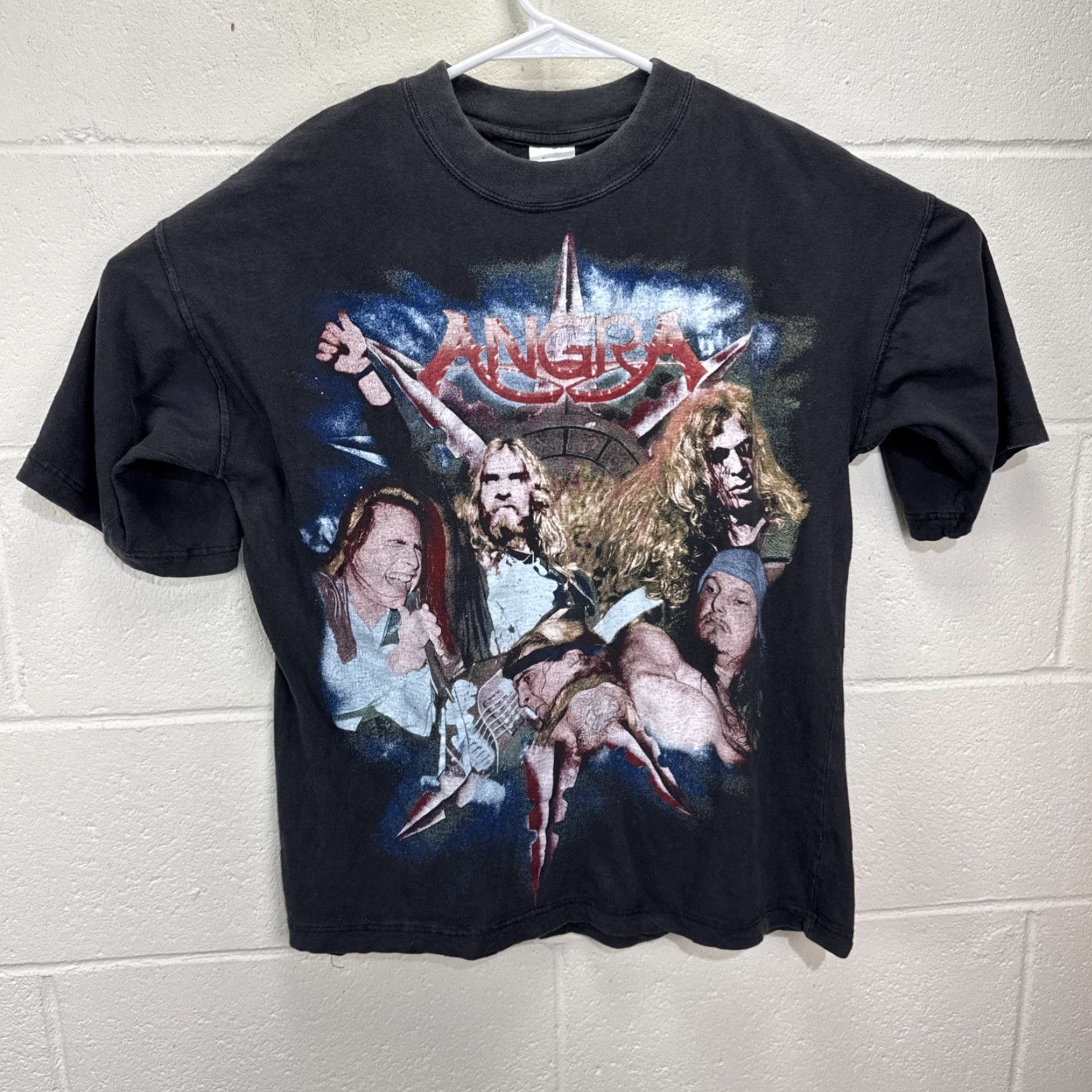 Vintage VINTAGE Angra Band T-Shirt Men Medium 90s Rock Metal Black Short Sleeve Crew Neck Logo Tee Size US M / EU 48-50 / 2 - 2 Thumbnail