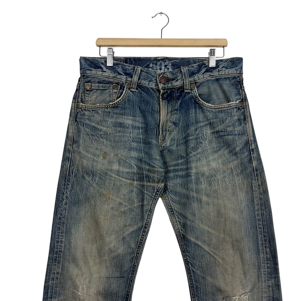 Edwin Vintage Edwin Distressed Denim Jeans Size US 34 / EU 50 - 3 Thumbnail