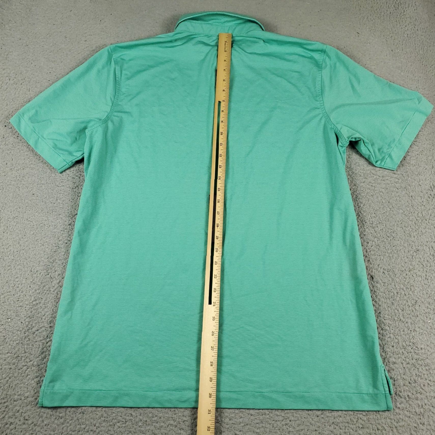 Vineyard Vines VINEYARD VINES Polo Shirt Mens Large Teal Striped Casual Short Sleeve Preppy Sports Size US L / EU 52-54 / 3 - 4 Thumbnail